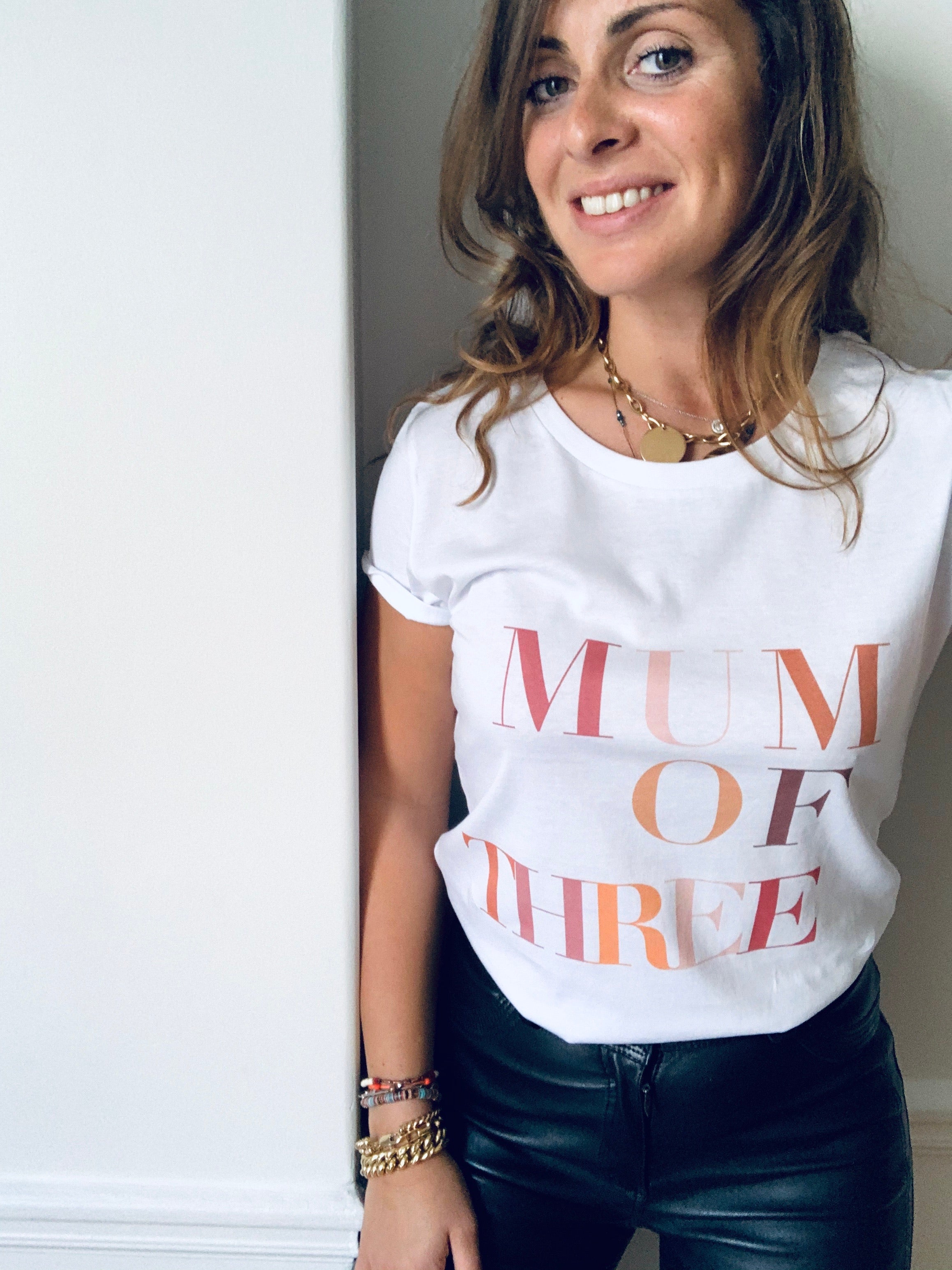 MUM OF THREE LIMITED EDITION T-SHIRT