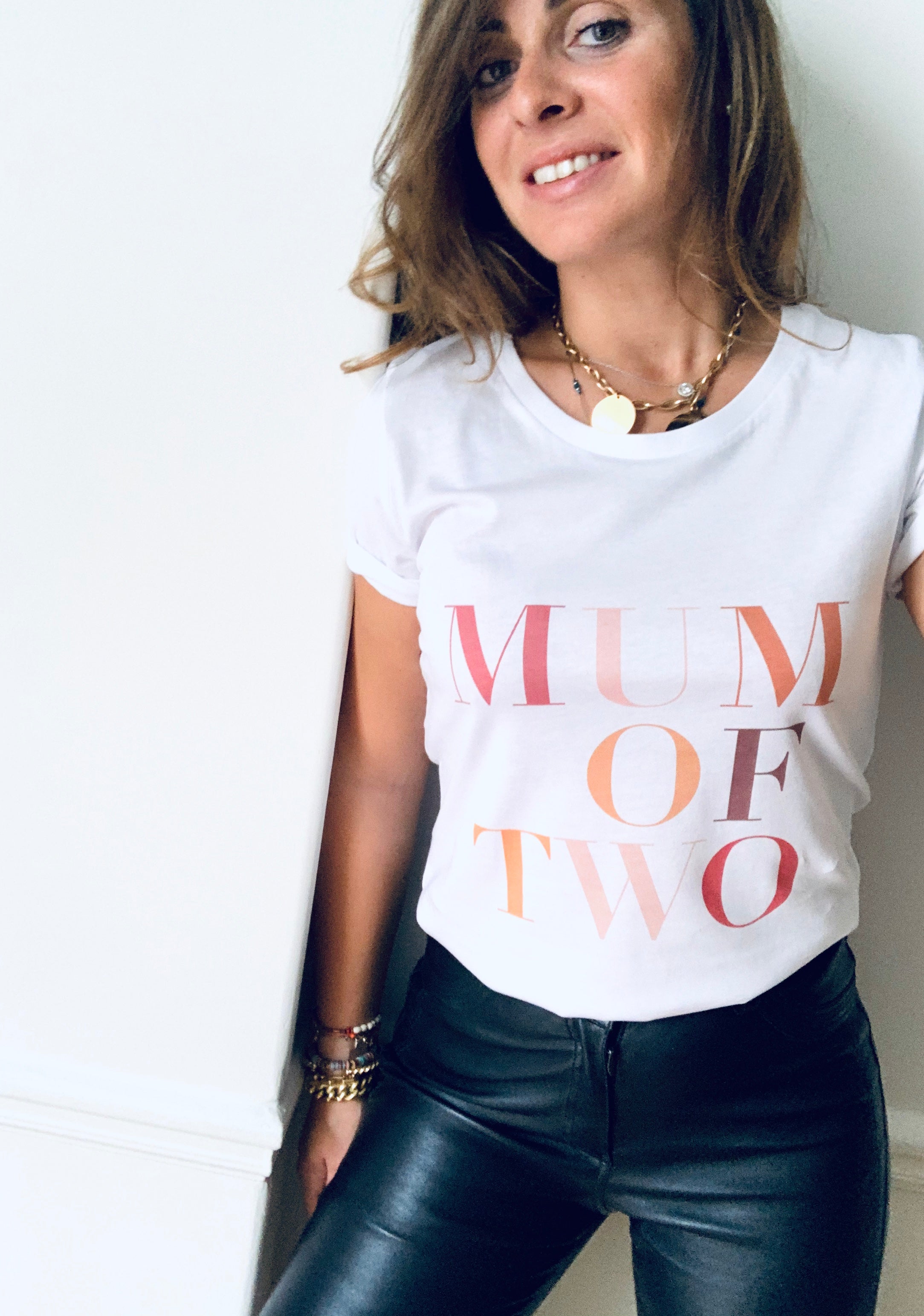 T-SHIRT TERRACOTTA MUM OF ONE, MUM OF TWO, THREE, FOUR...