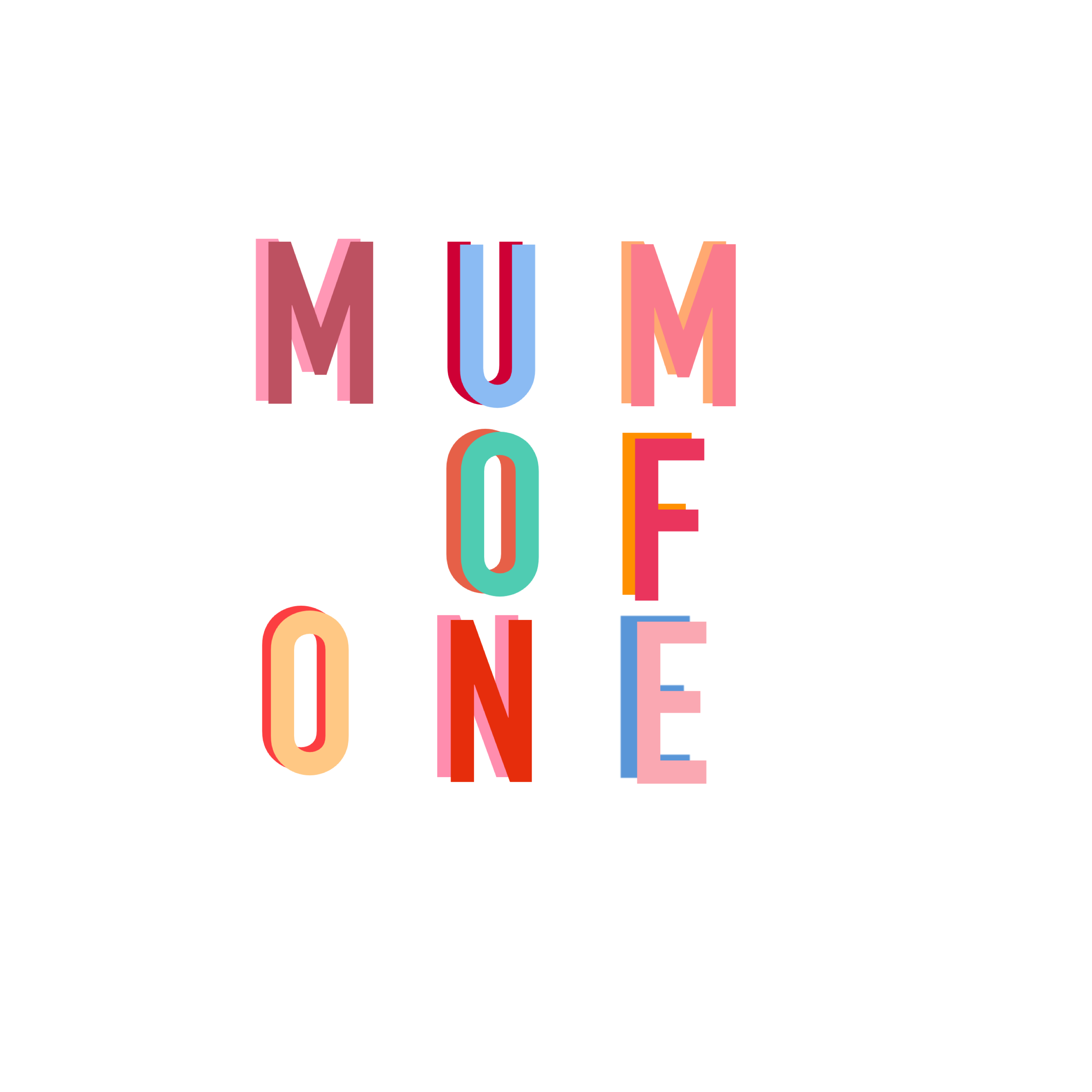 COLORFUL T-SHIRT MUM OF ONE, MUM OF TWO, THREE, FOUR...