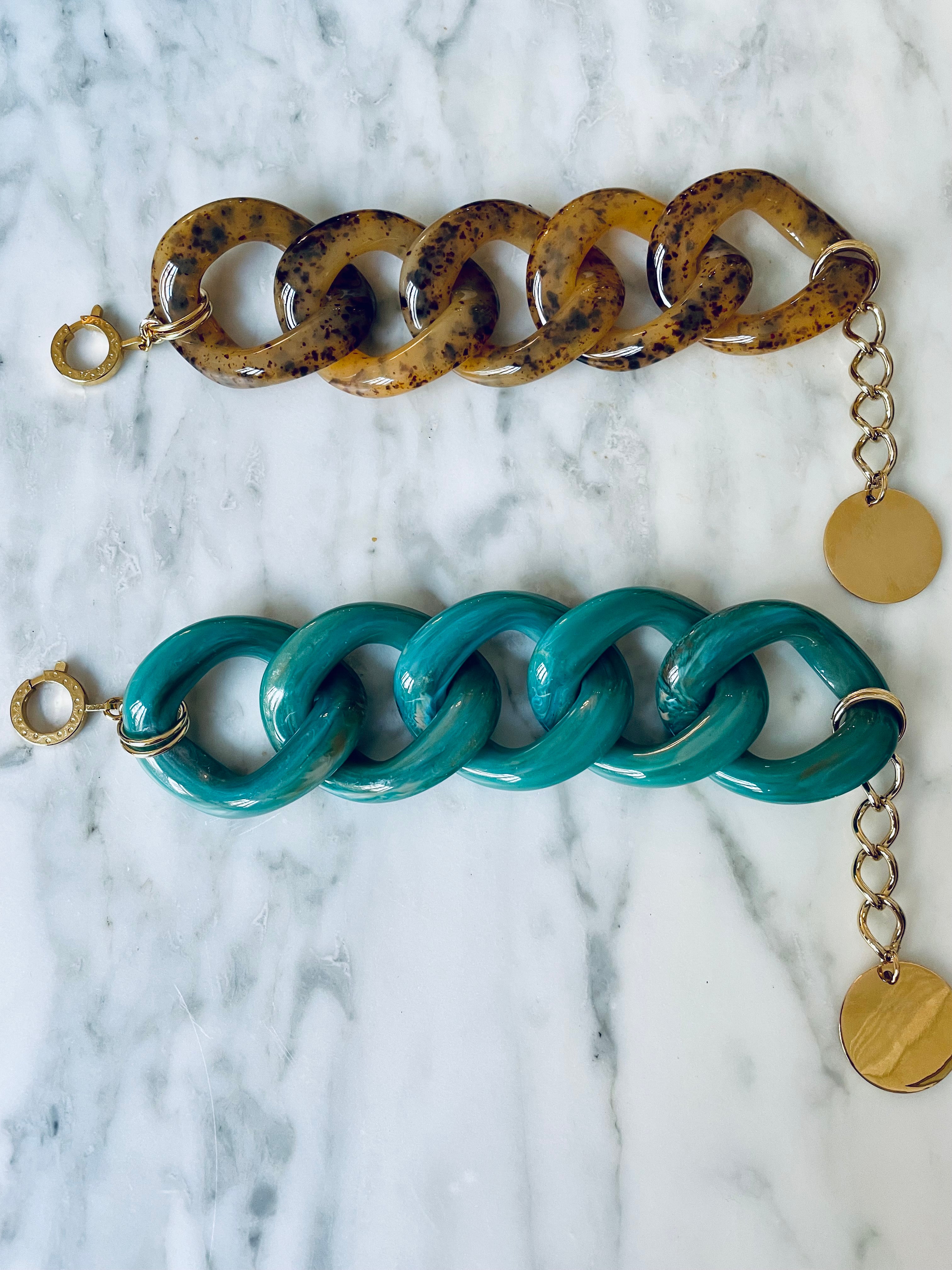 BRACELET CARLOTA TURQUOISE X MÉDAILLE GRAVÉE