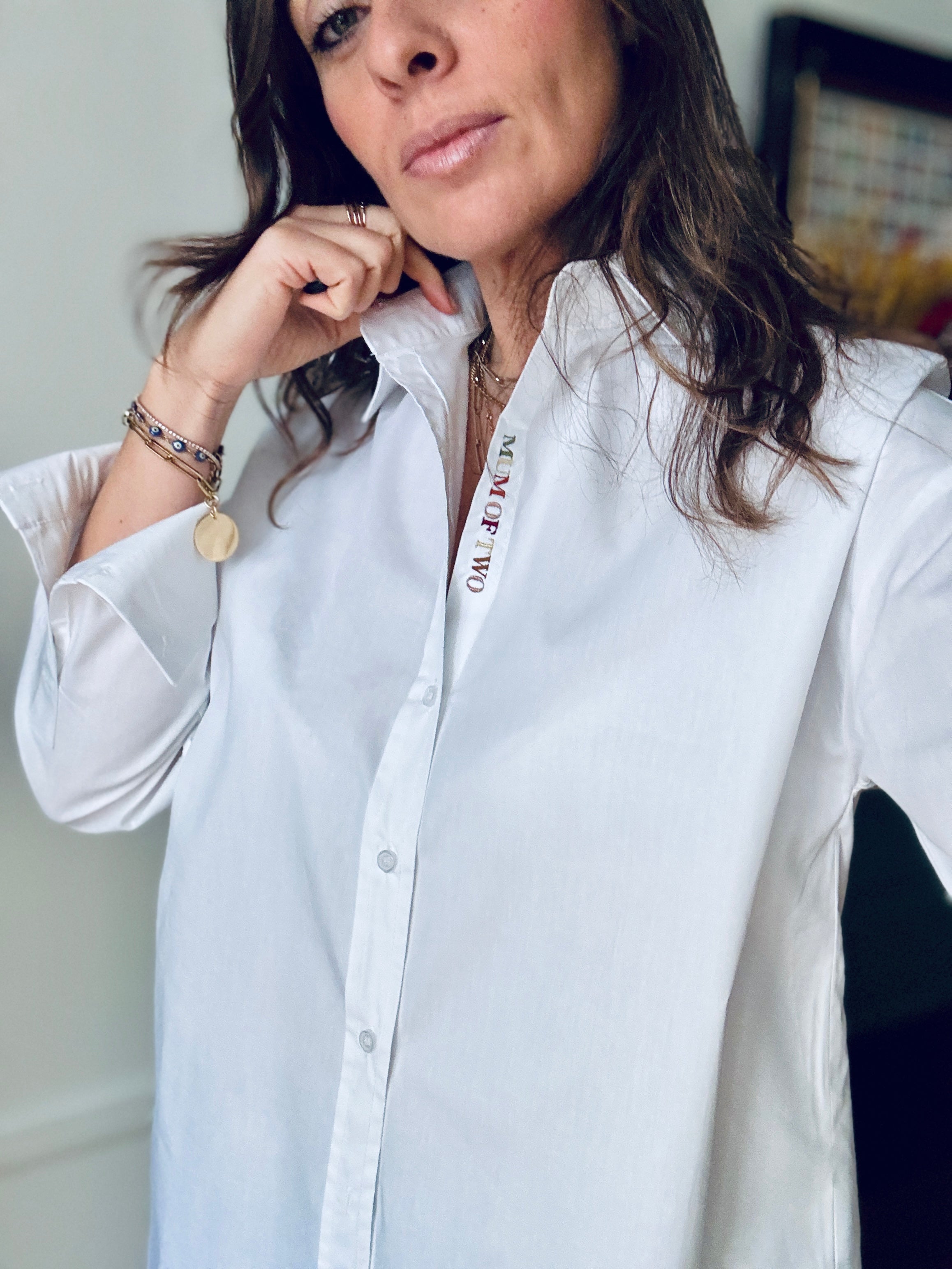 CHEMISE BRODÉE RAINBOW GOLD MUM OF