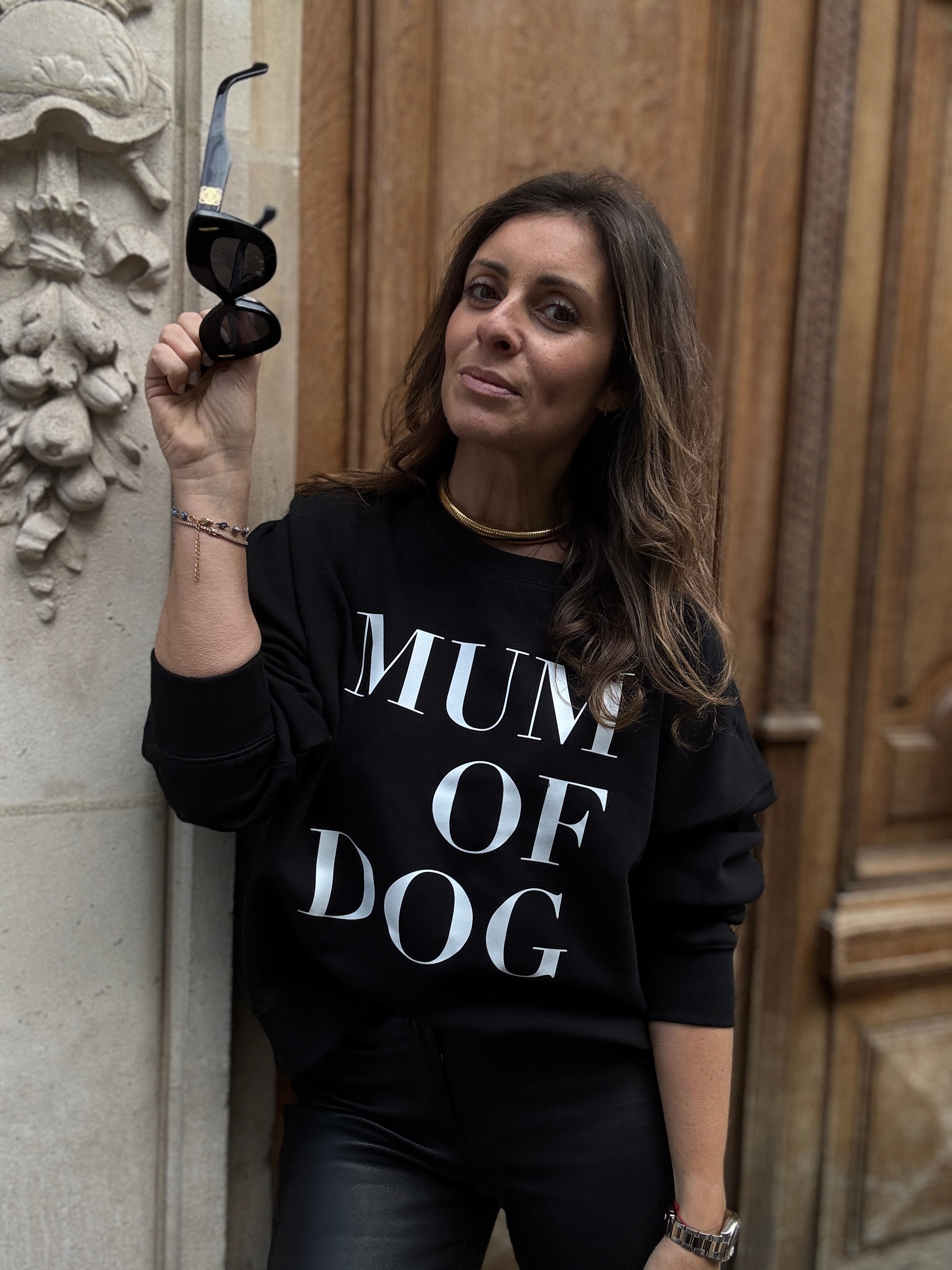 SWEAT-SHIRT VERONIKA x MUM OF DOG NOIR