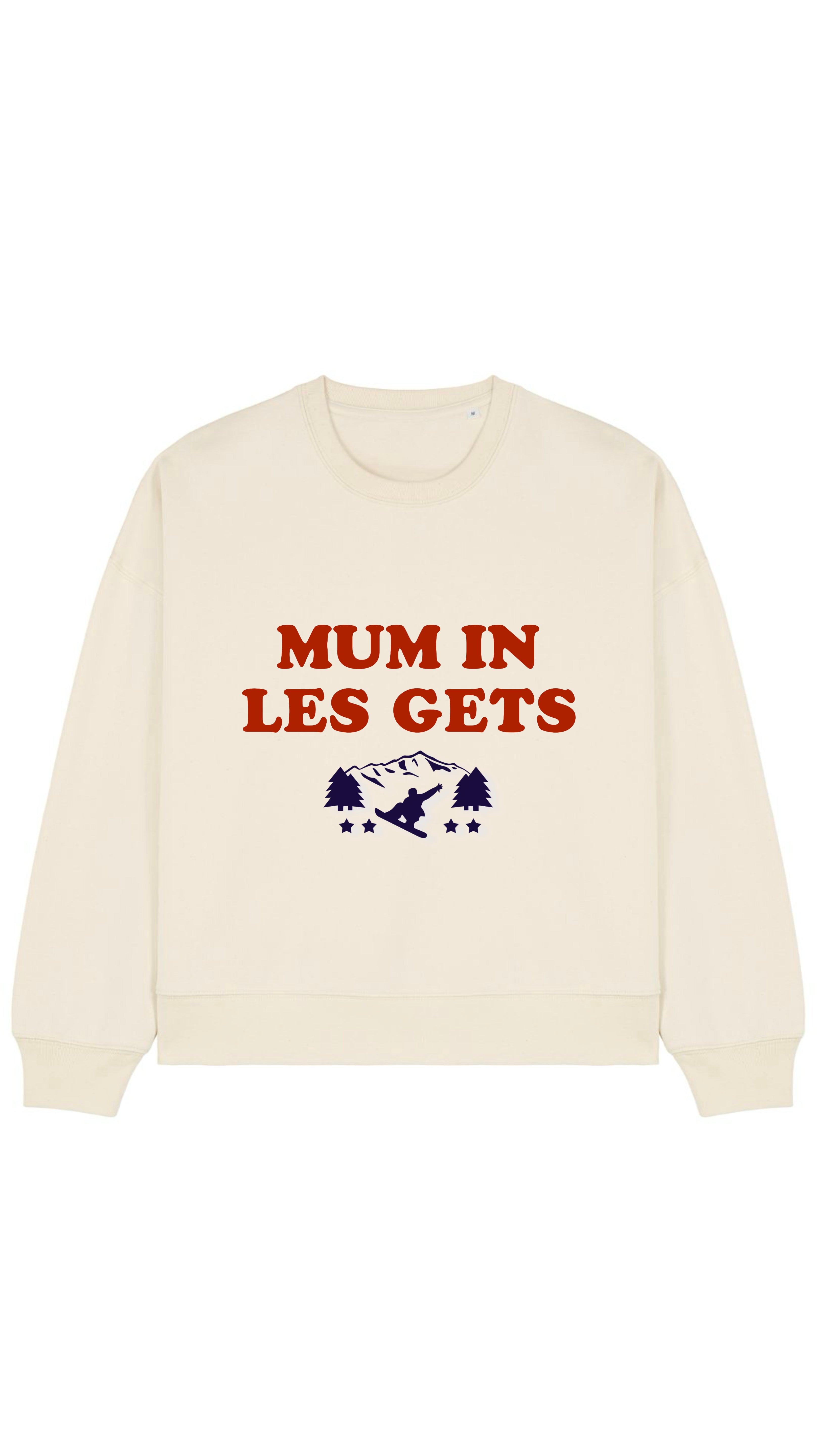 SWEAT-SHIRT MUM IS SKIING ( Personnalisable)