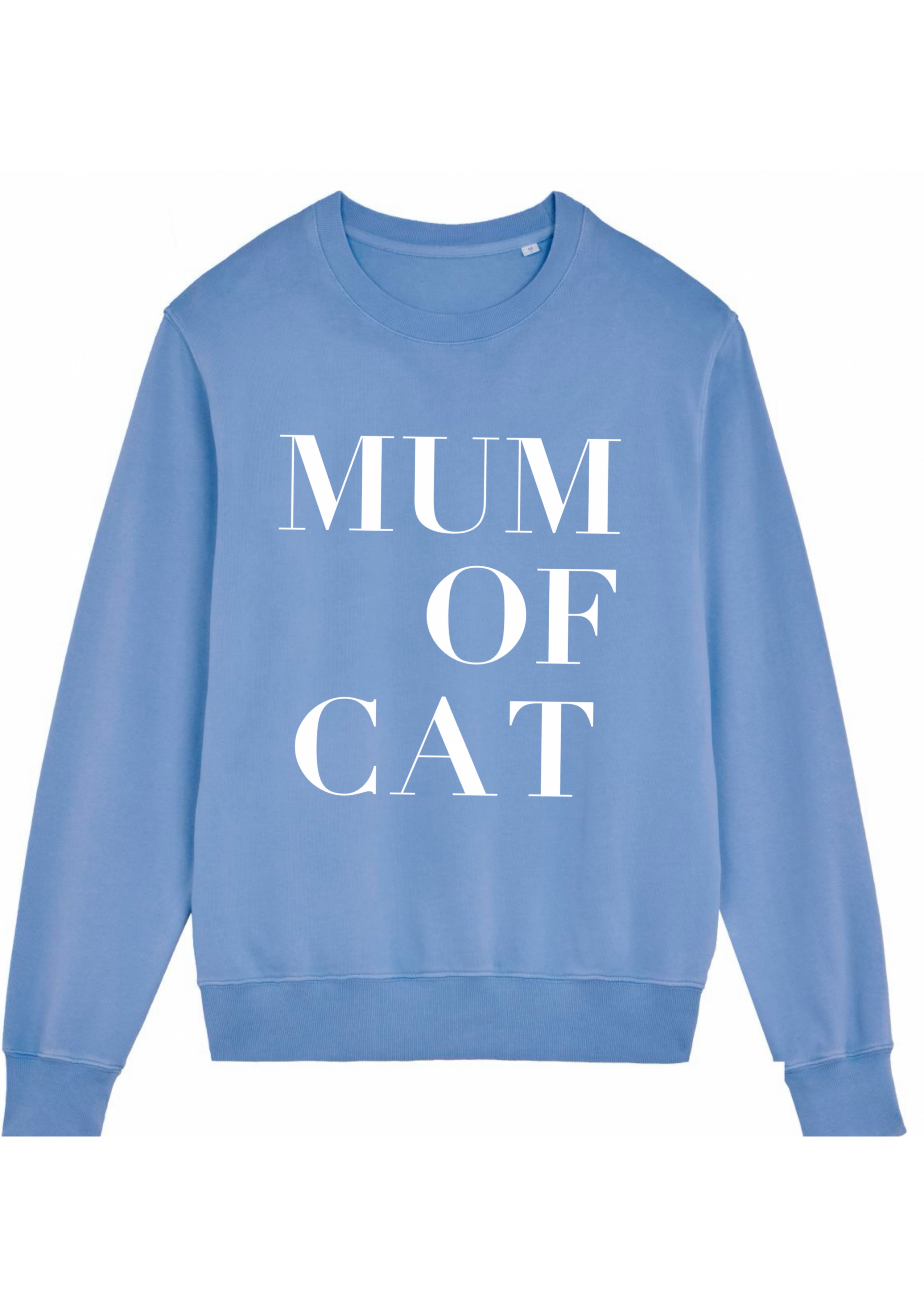 SWEAT-SHIRT VERONIKA X MUM OF CAT BLEU VINTAGE