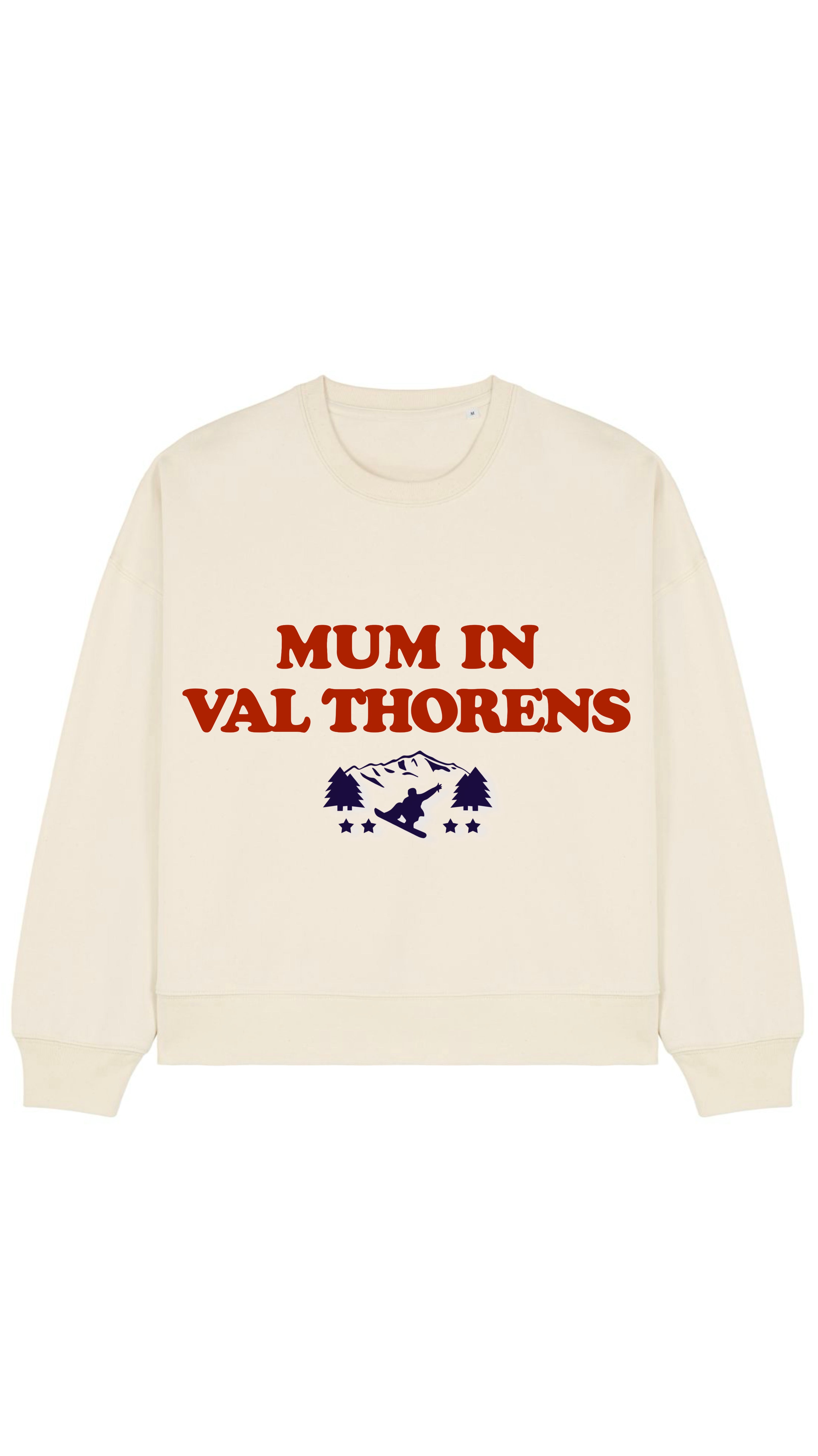 SWEAT-SHIRT MUM IS SKIING ( Personnalisable)
