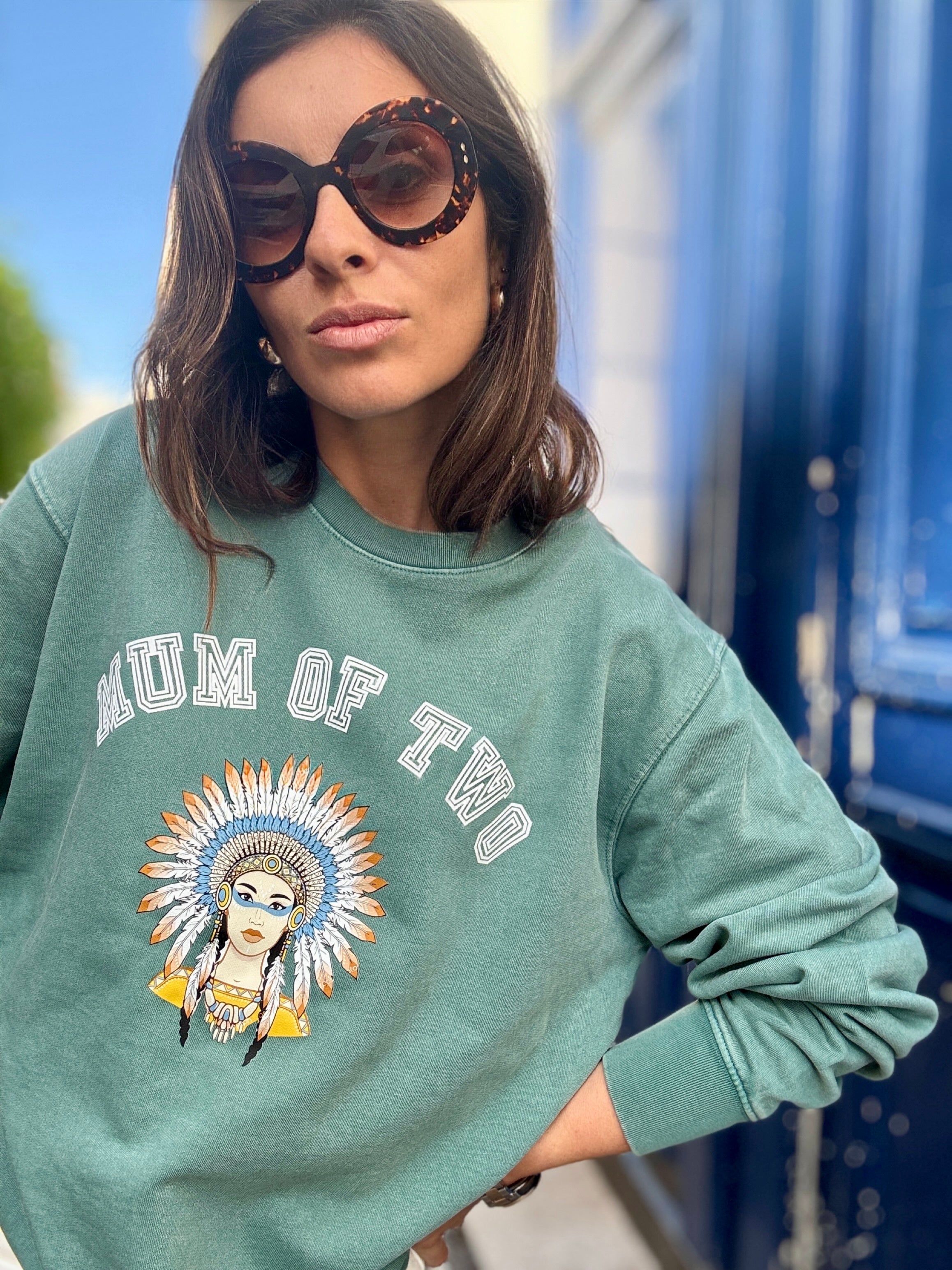 SWEAT-SHIRT VERONIKA x MUM OF INDIENNE ÉMERAUDE