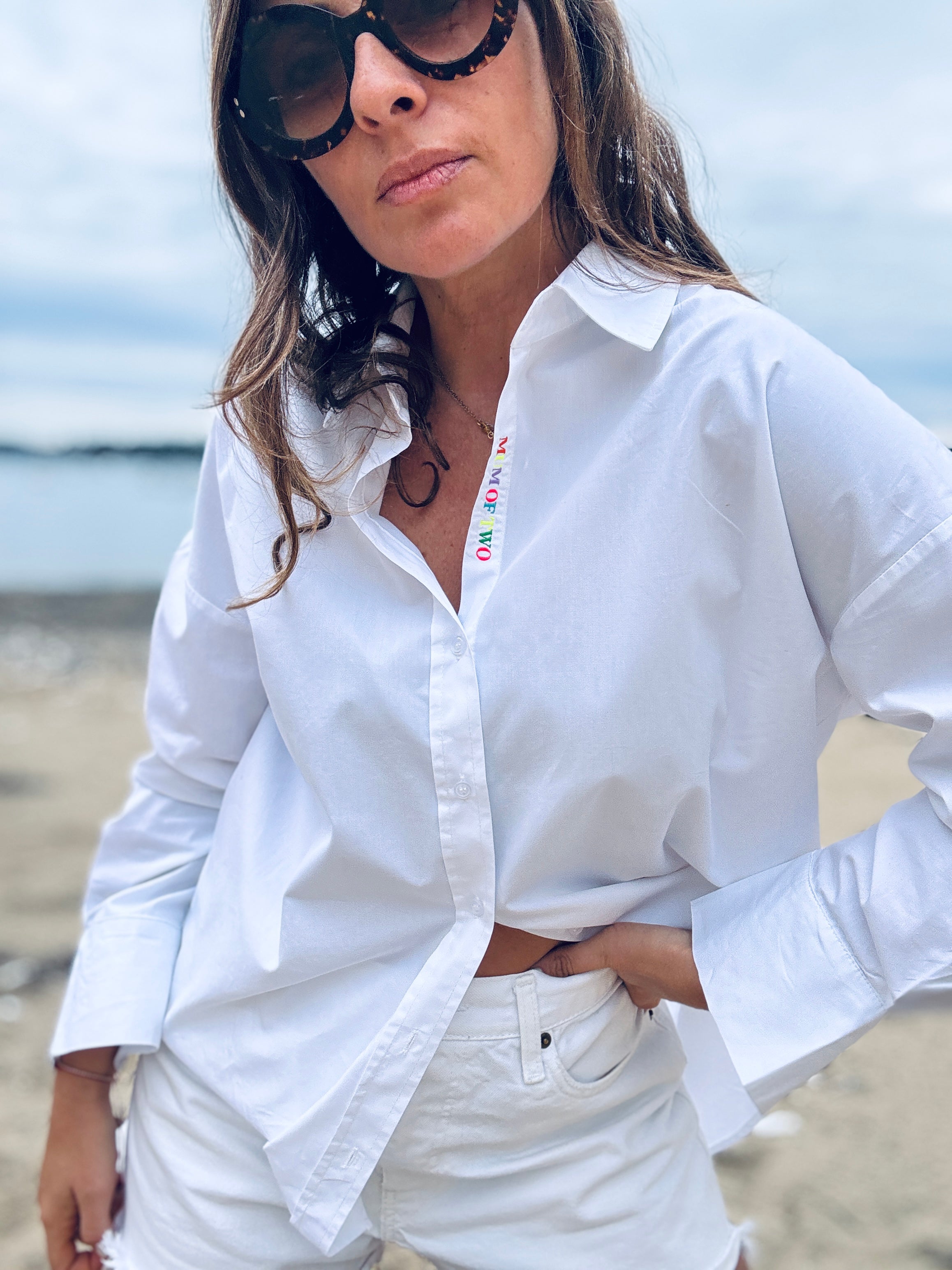 CHEMISE BRODÉE RAINBOW MUM OF