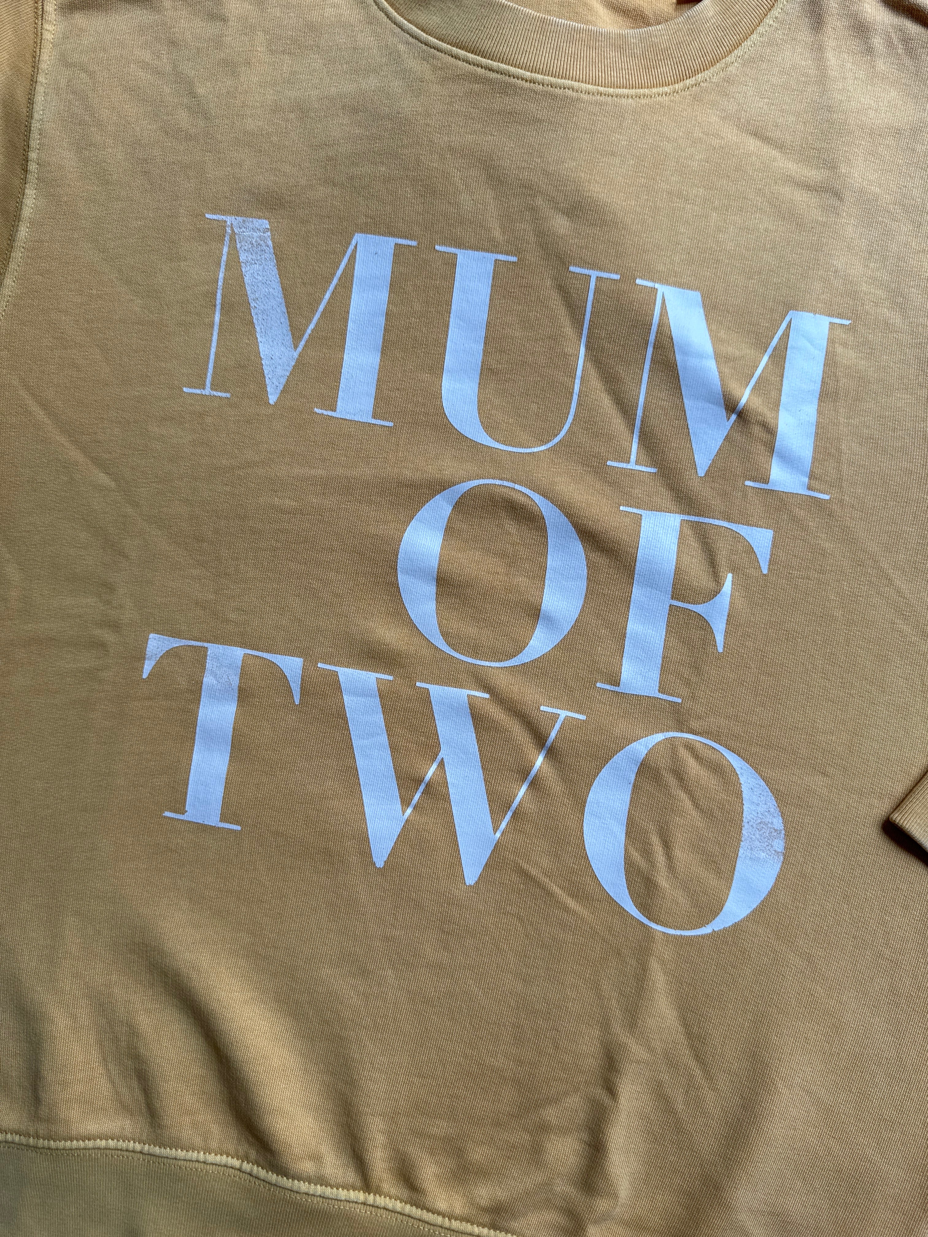 A Sweat-shirt OCRE vintage MUM OF TWO ( défaut )