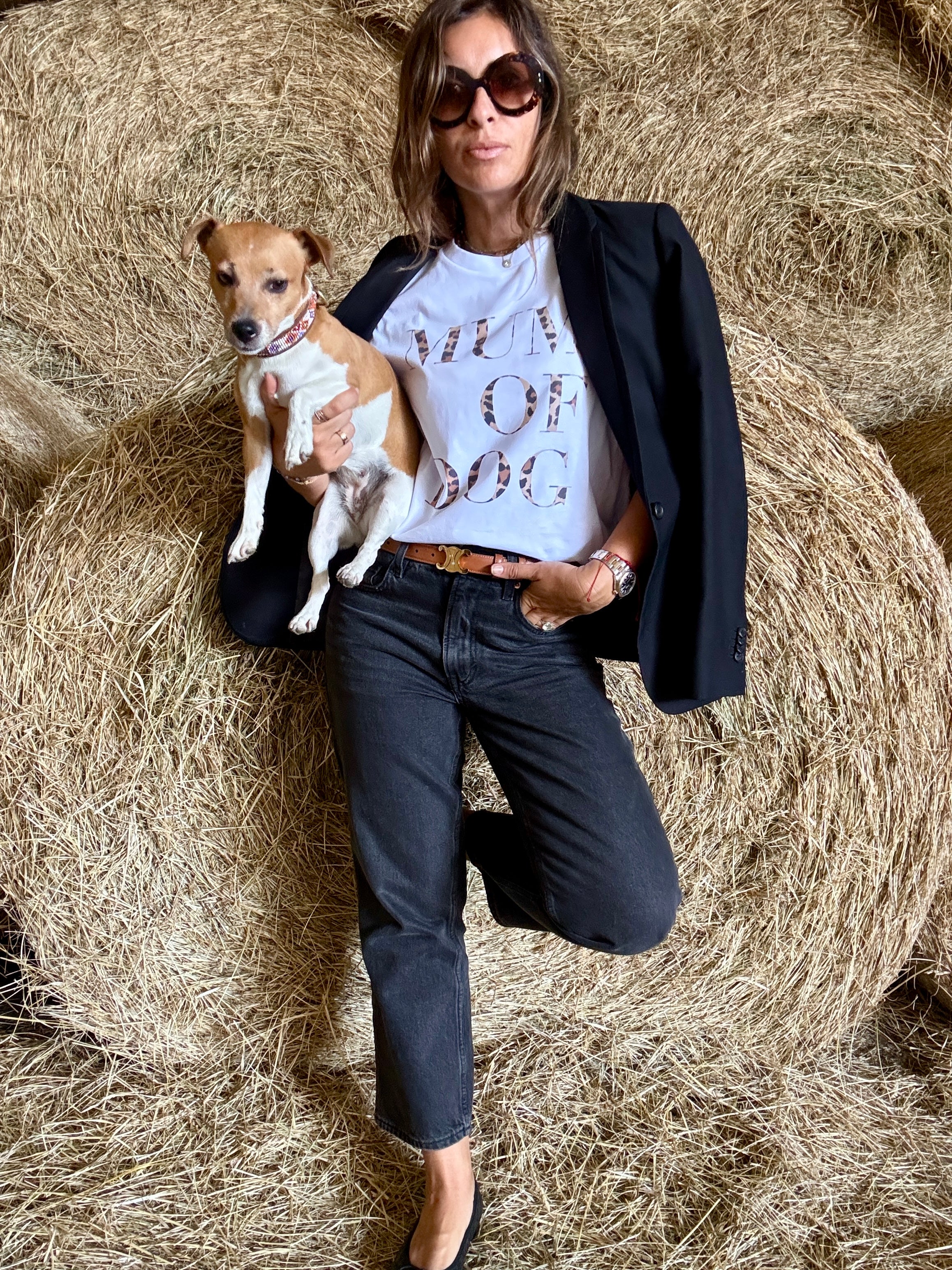 T-SHIRT LÉOPARD MUM OF DOG
