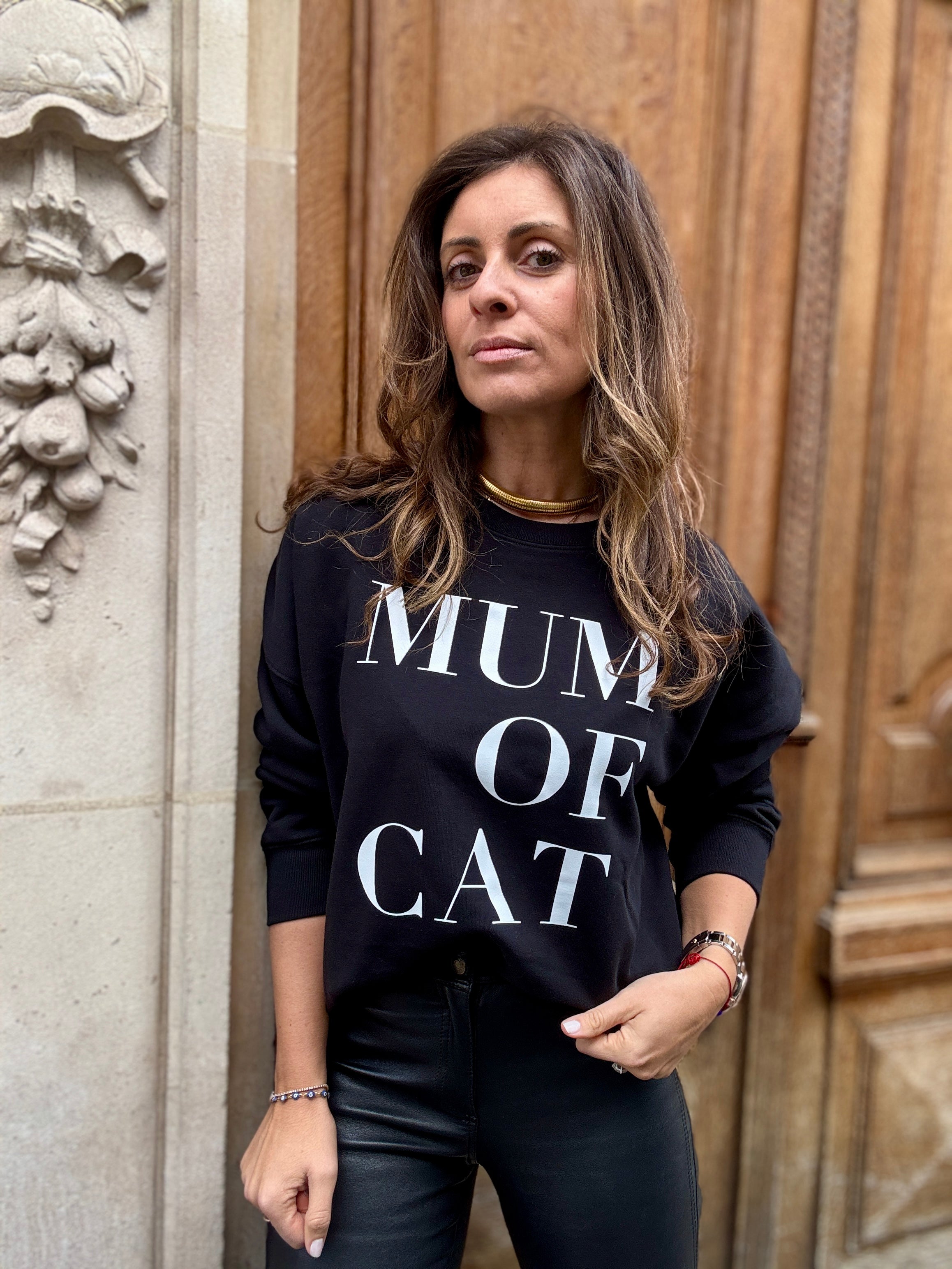 SWEAT-SHIRT VERONIKA x MUM OF CAT NOIR