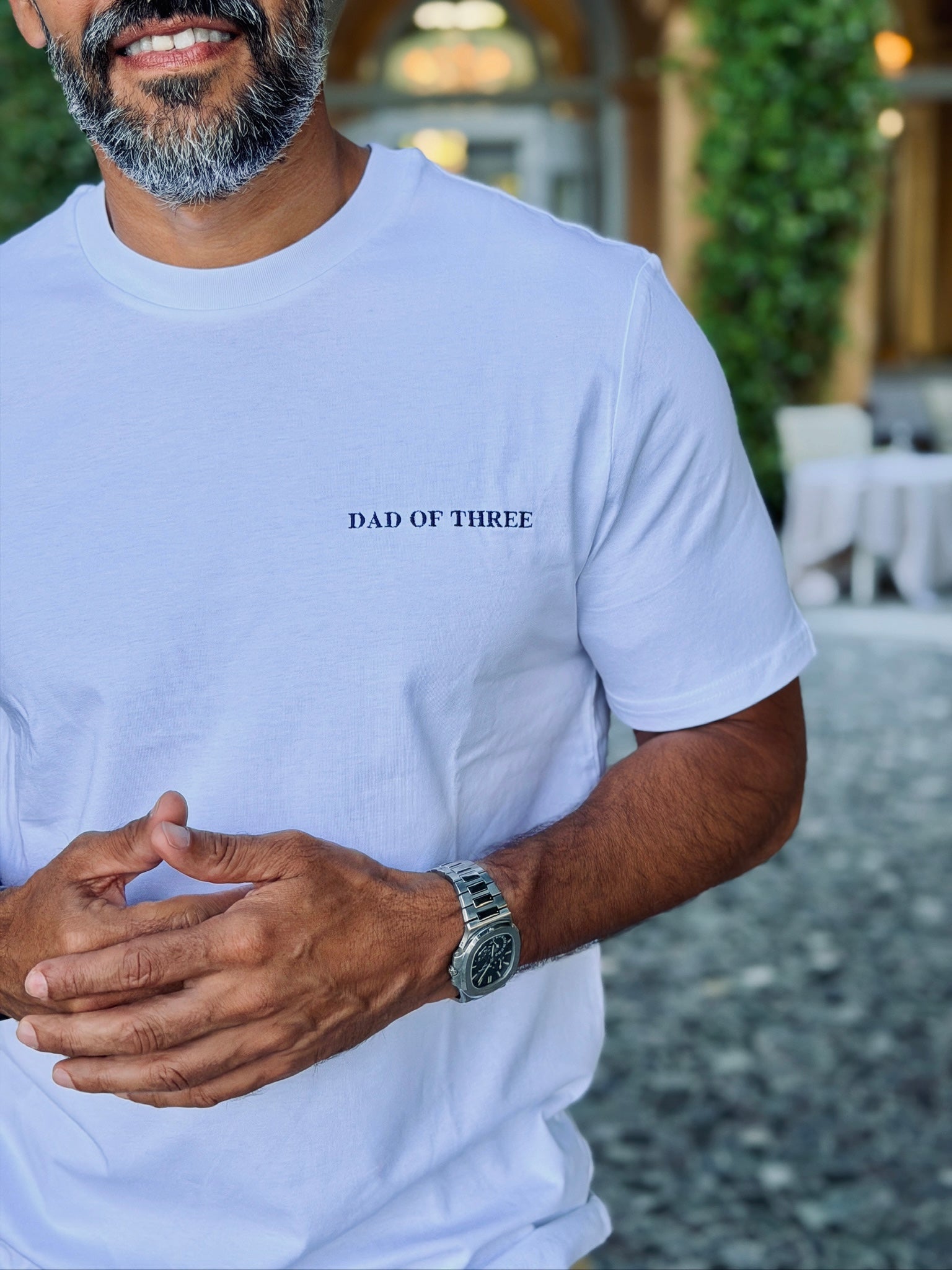 T-SHIRT BRODÉ BLEU MARINE DAD OF X SALOMÉ