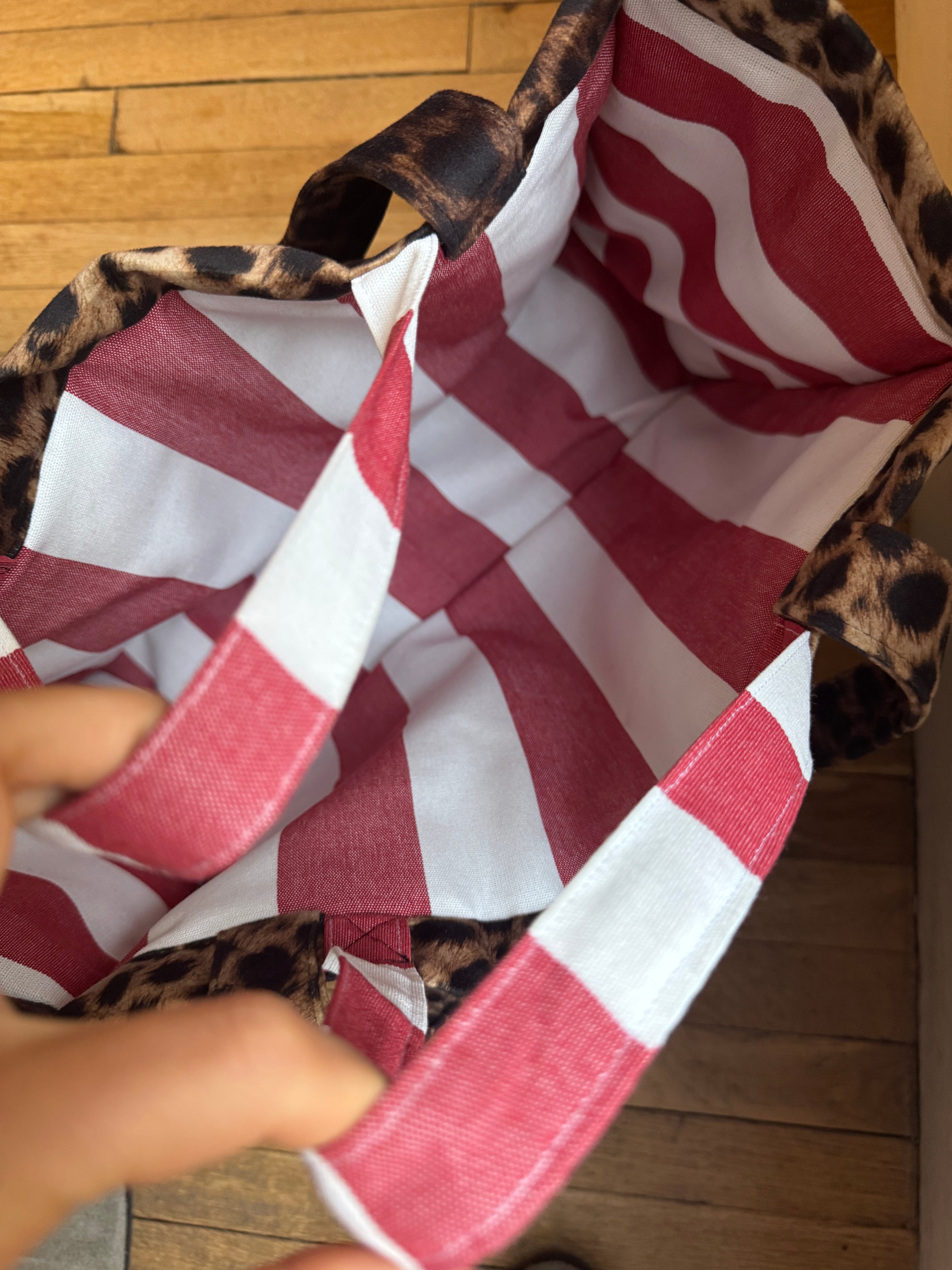 CABAS MATELASSÉ RAINBOW LÉOPARD