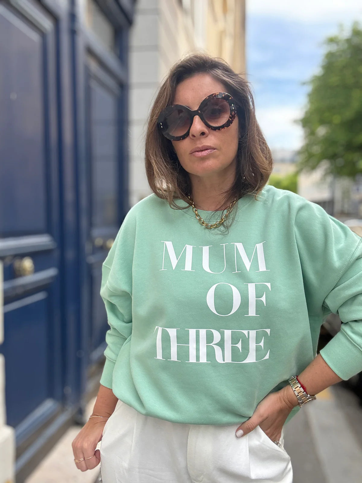 A Sweat-shirt MATCHA MUM OF THREE