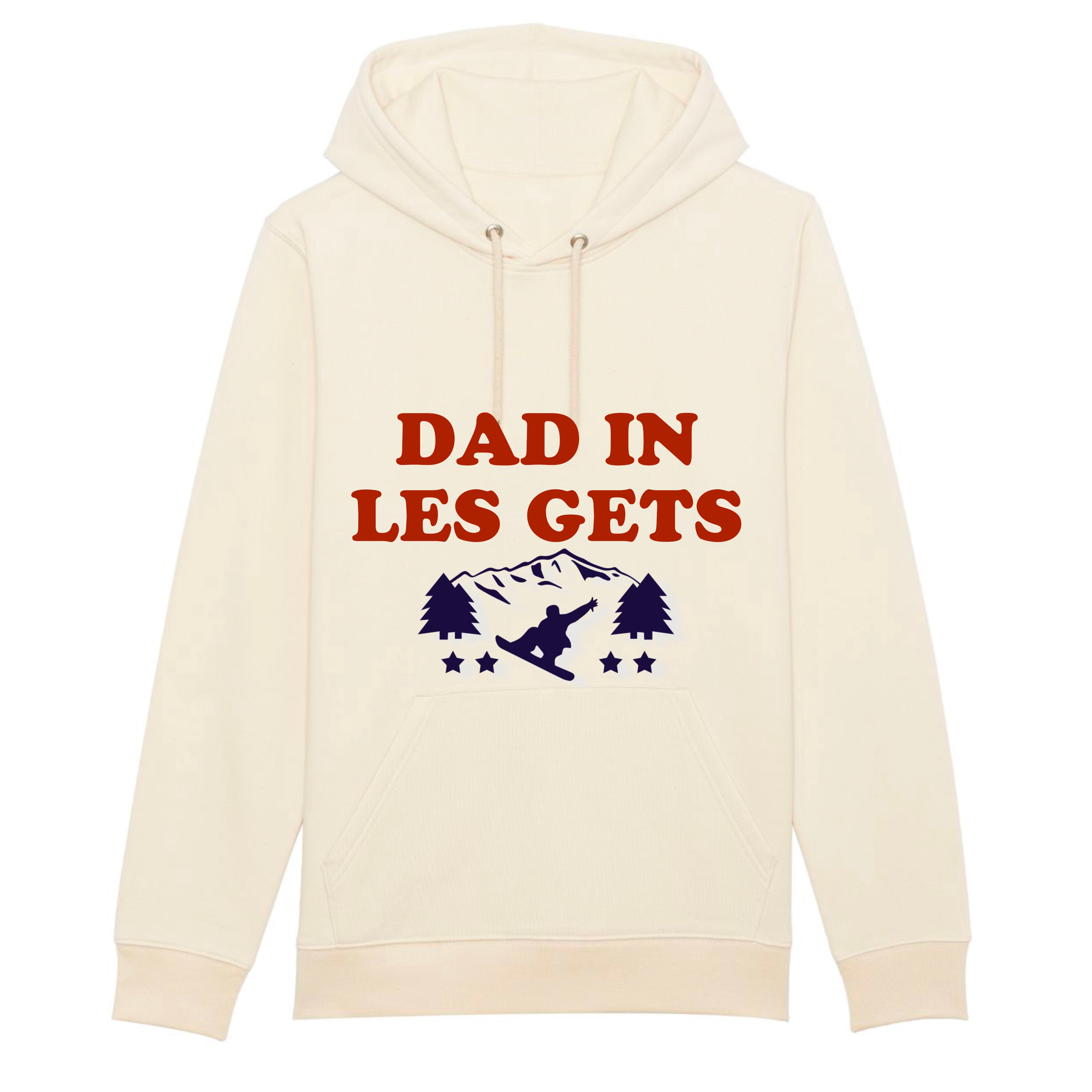 SWEAT-SHIRT À CAPUCHE DAD IS SKIING ( Personnalisable)