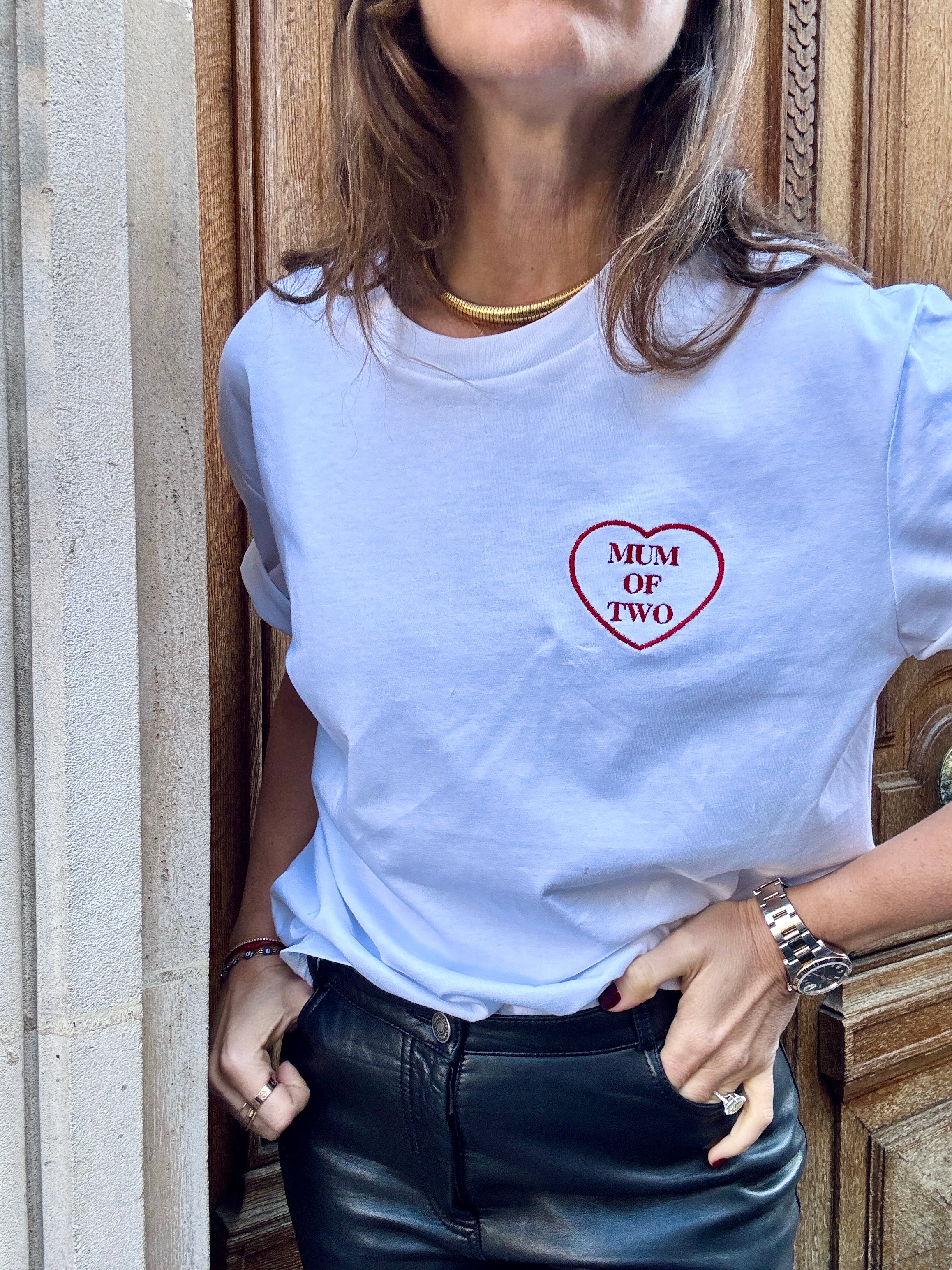 T-SHIRT BRODÉ CŒUR