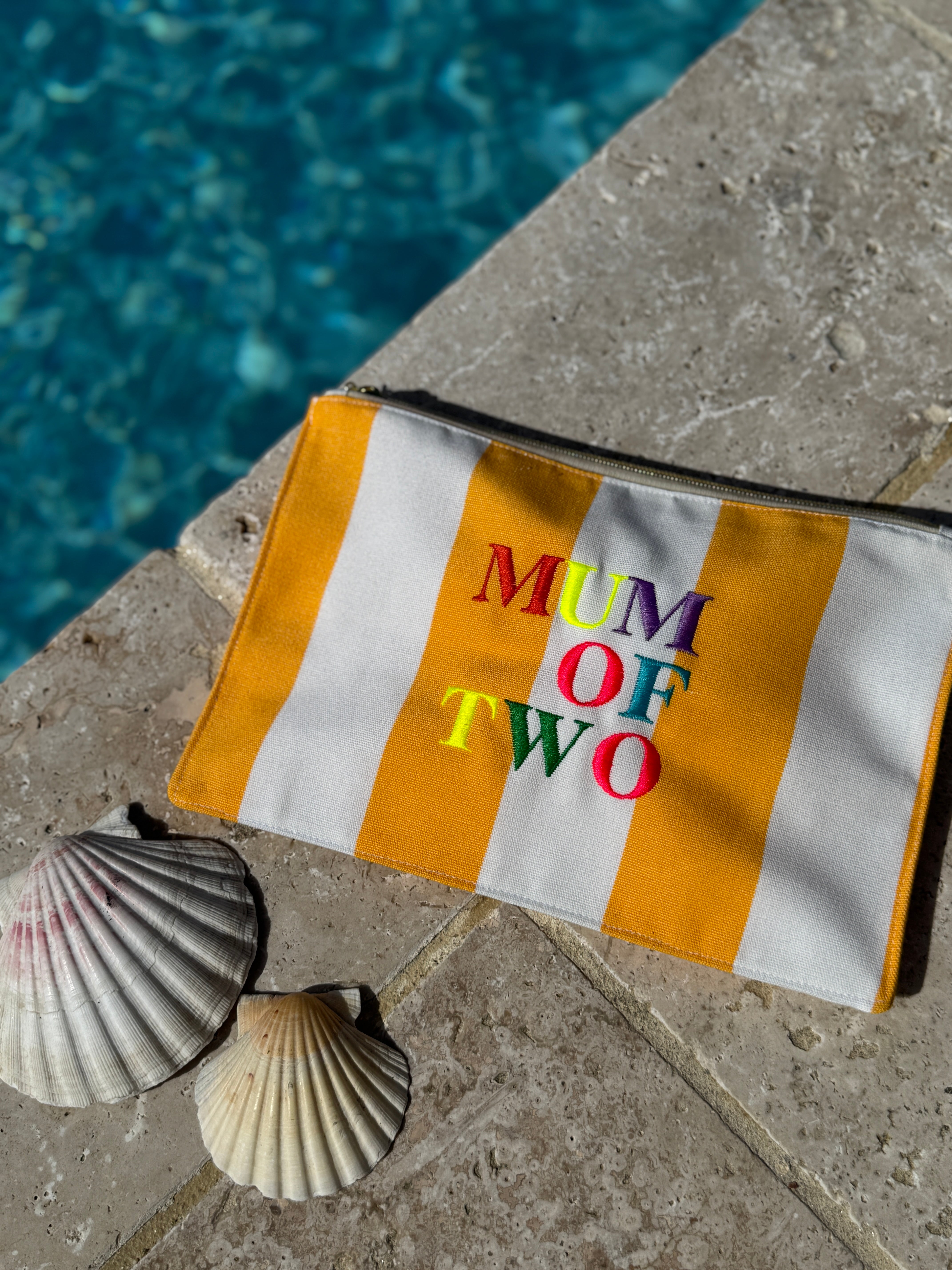 Pochette DOLCE VITA brodée RAINBOW