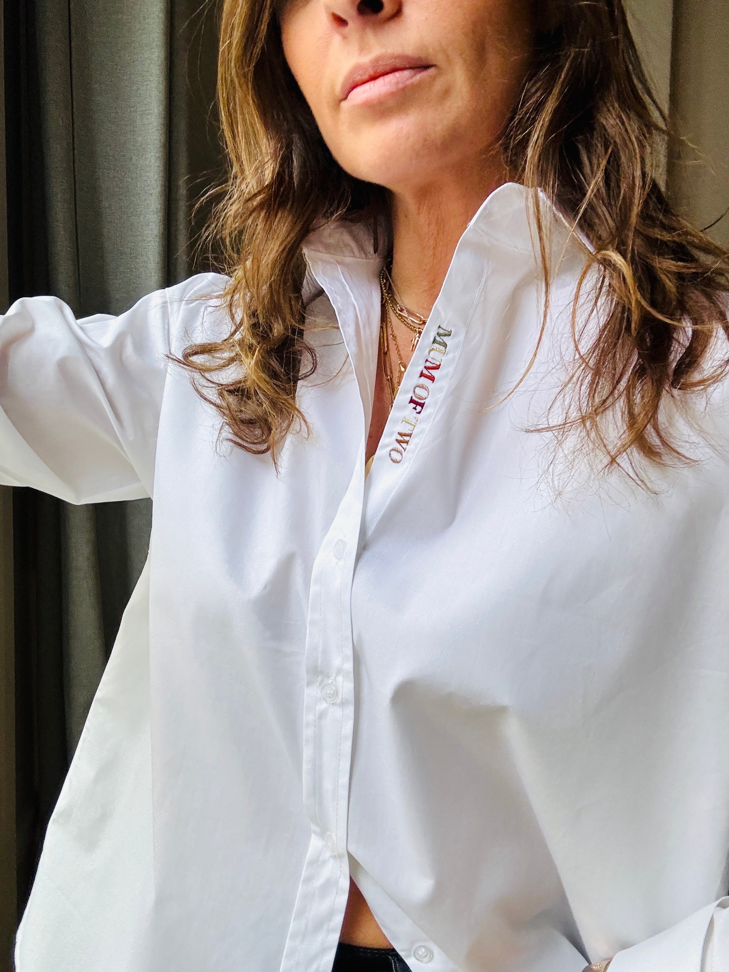 CHEMISE BRODÉE RAINBOW GOLD MUM OF