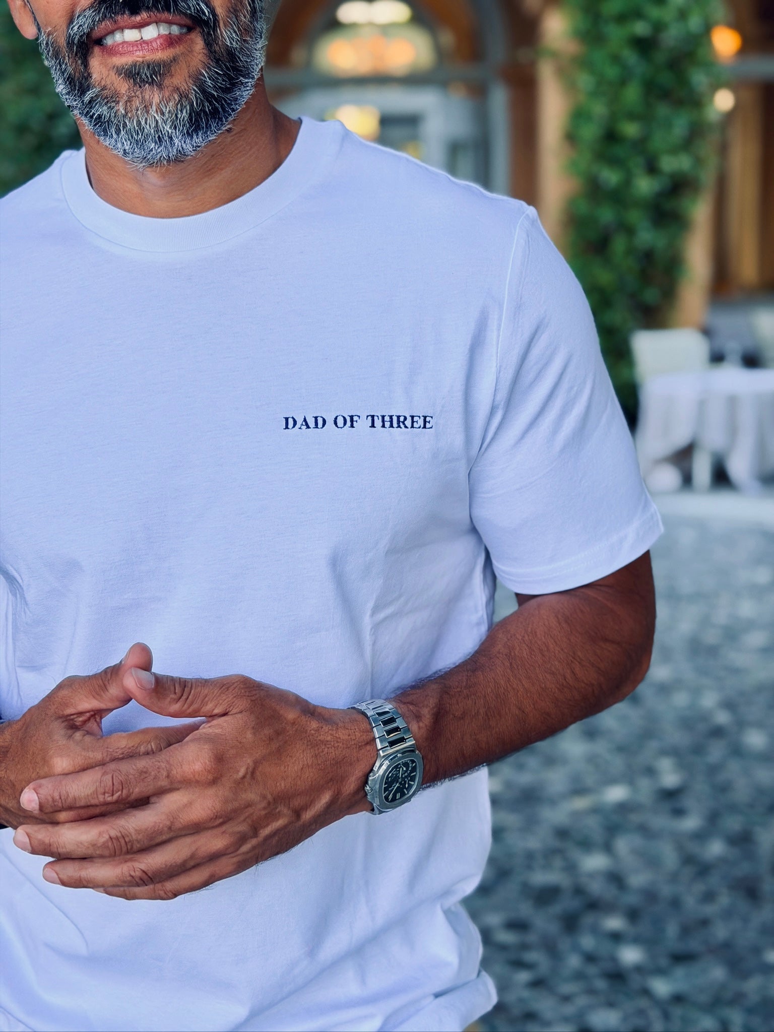 EMBROIDERED T-SHIRT DAD OF ONE, DAD OF TWO, DAD OF THREE, DAD OF FOUR...
