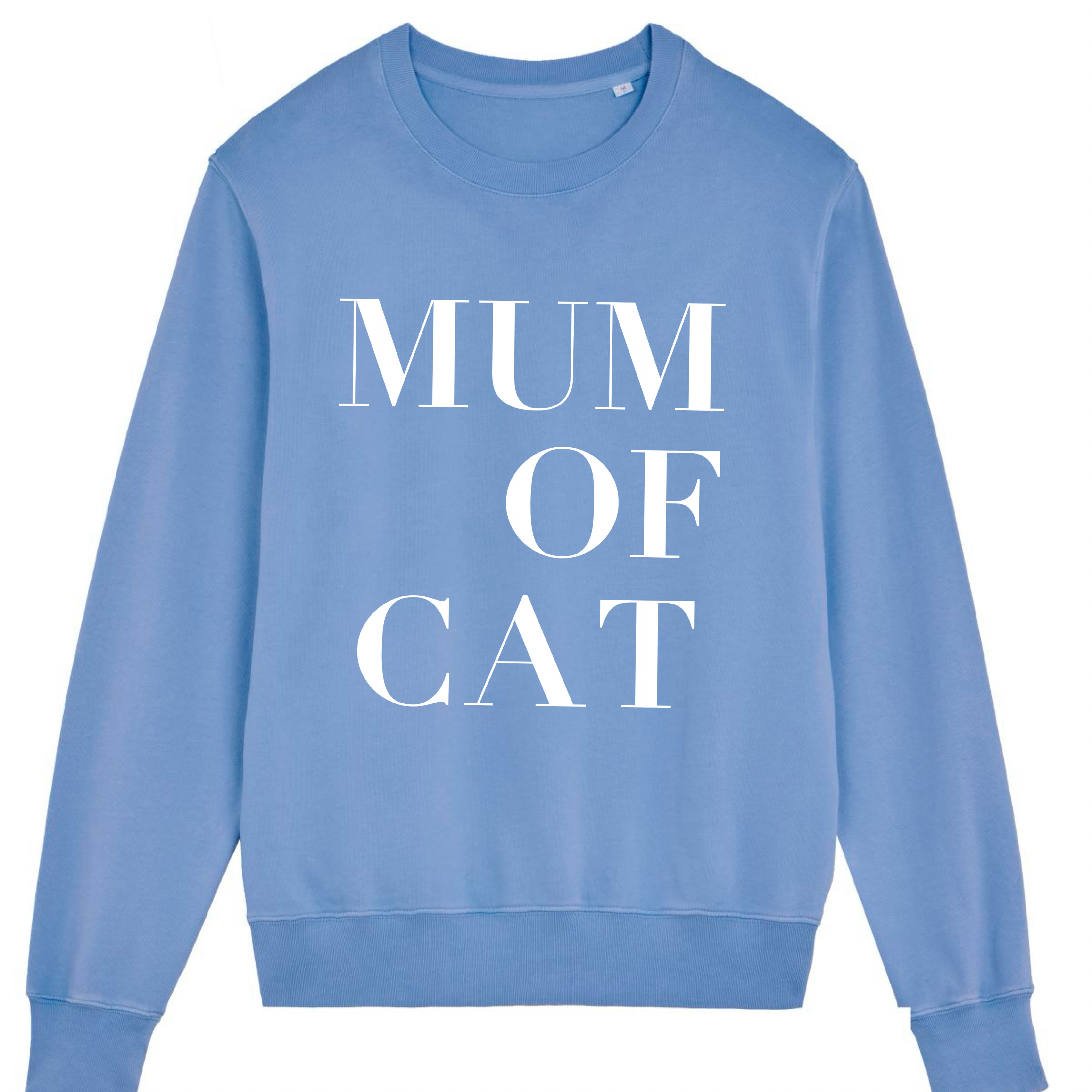 SWEAT-SHIRT VERONIKA X MUM OF CAT BLEU VINTAGE