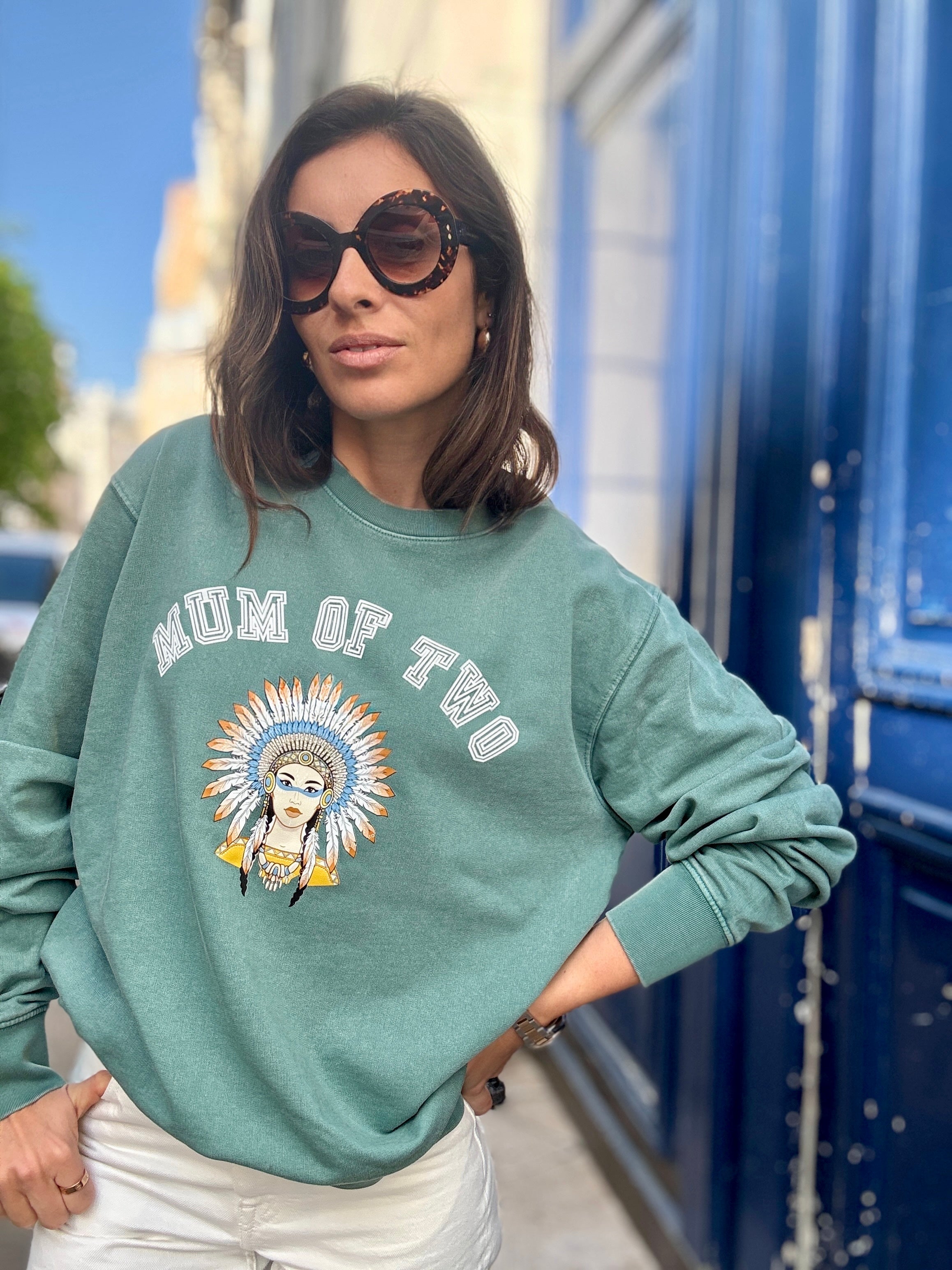 SWEAT-SHIRT VERONIKA x MUM OF INDIENNE ÉMERAUDE