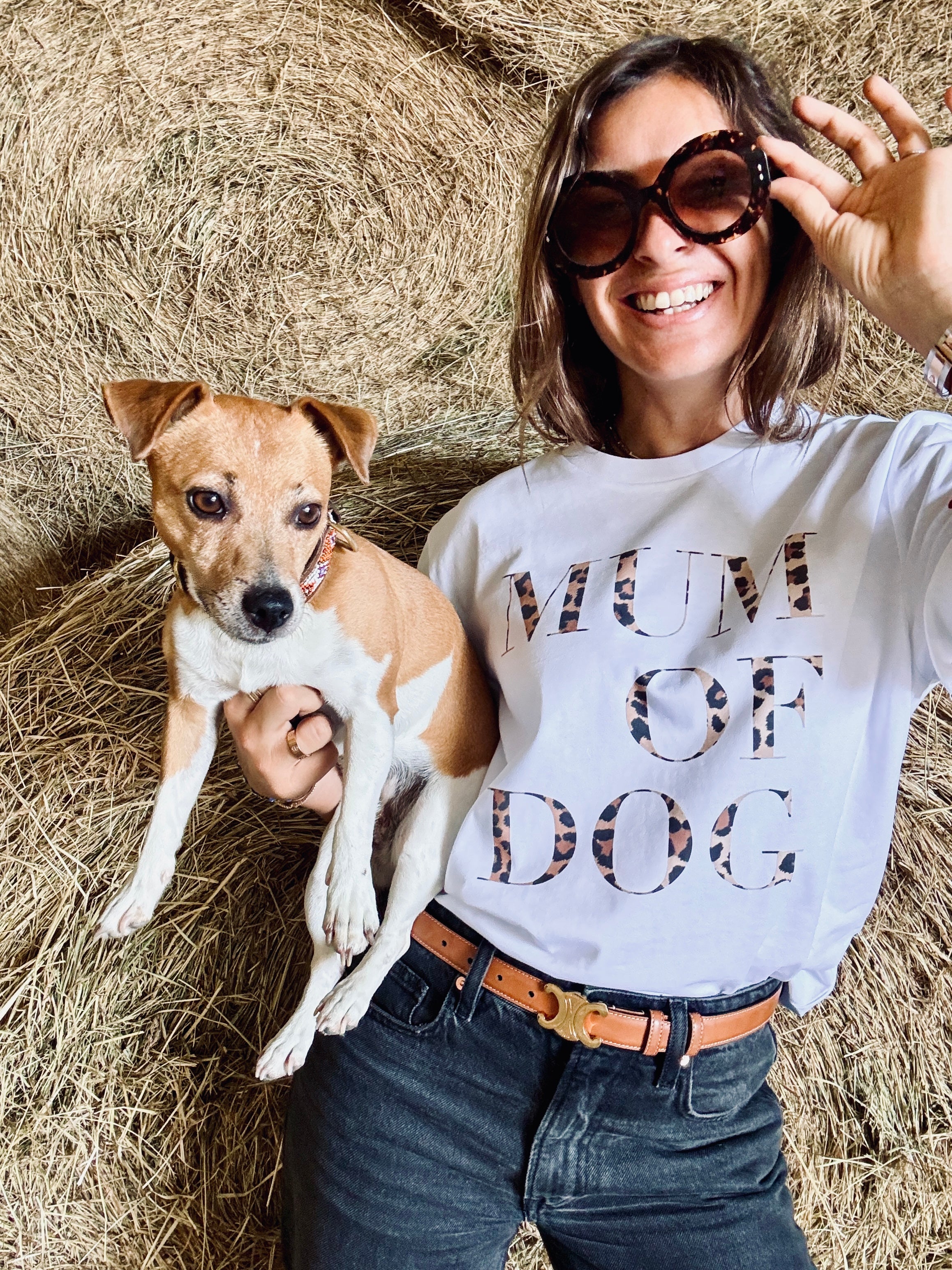 T-SHIRT LÉOPARD MUM OF DOG