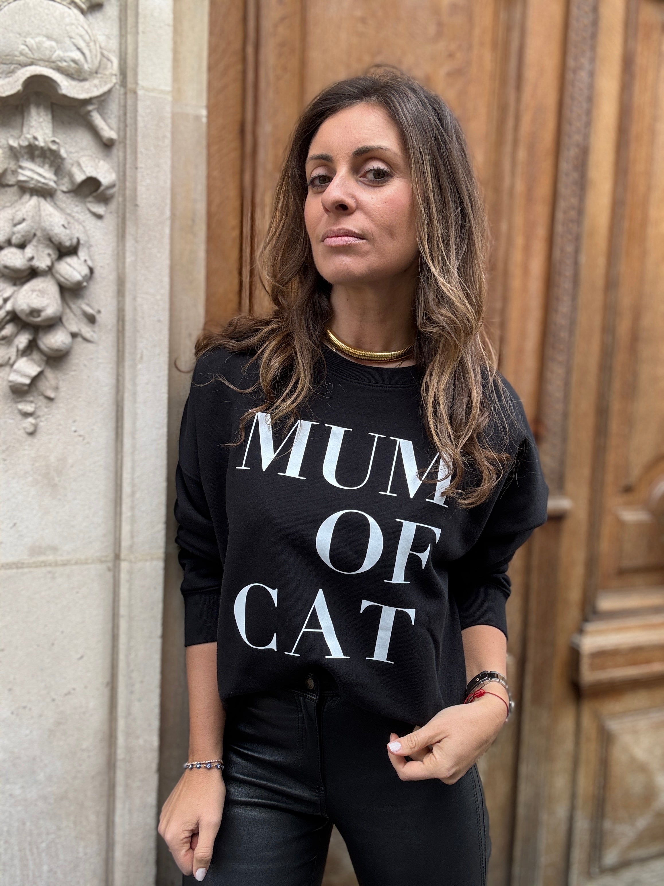 SWEAT-SHIRT VERONIKA x MUM OF DOG NOIR