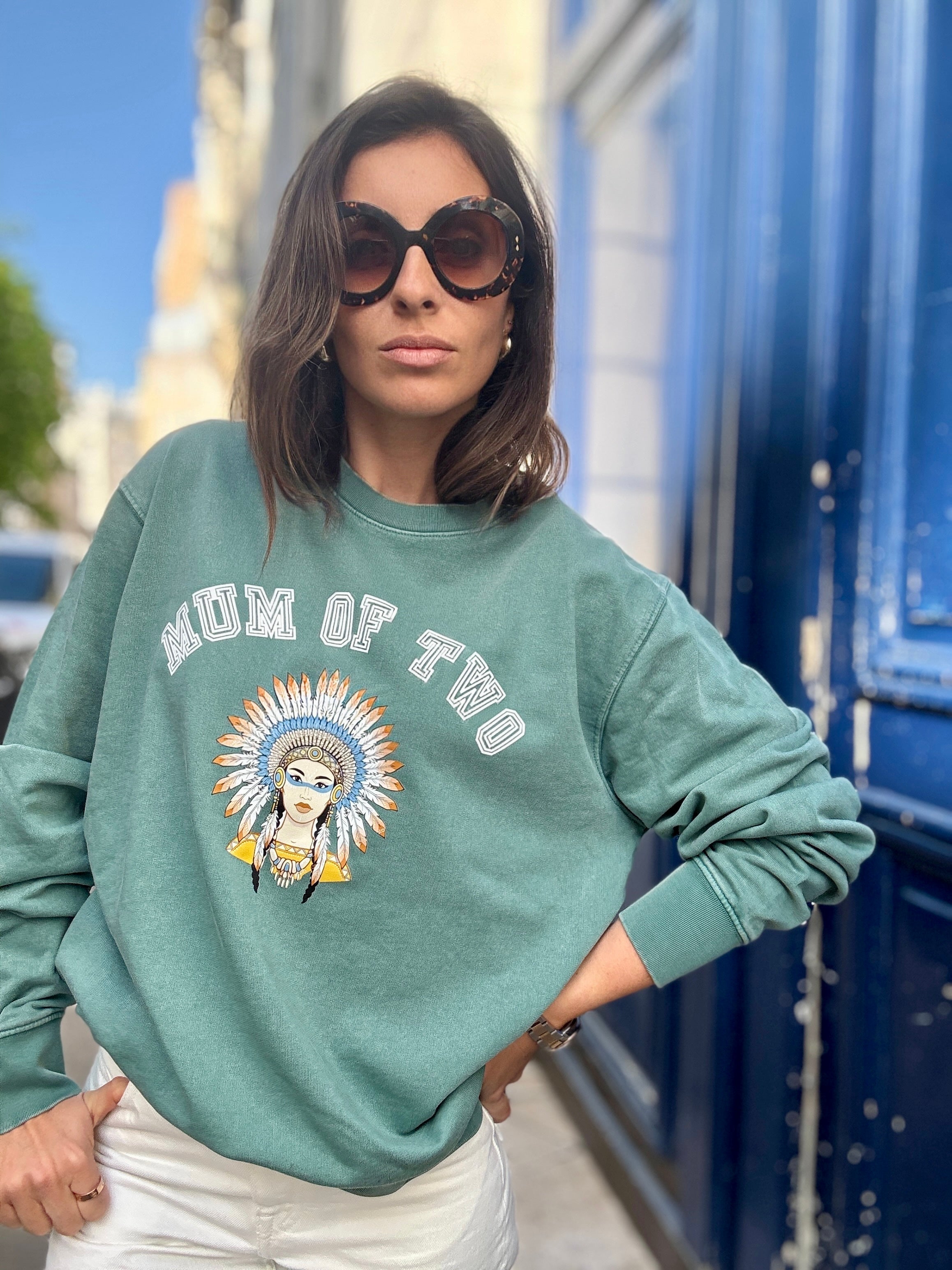 SWEAT-SHIRT VERONIKA x MUM OF INDIENNE ÉMERAUDE