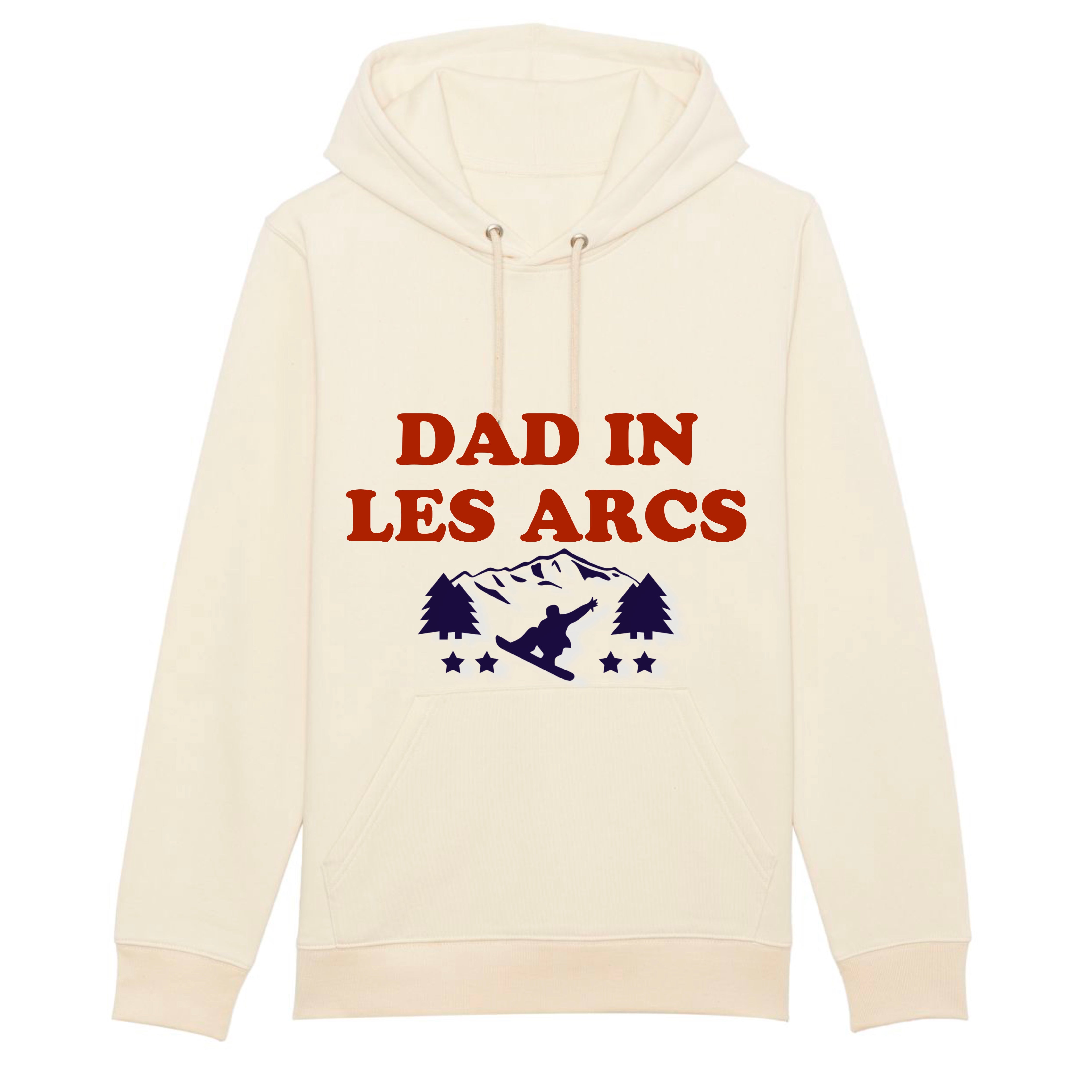 SWEAT-SHIRT À CAPUCHE DAD IS SKIING ( Personnalisable)