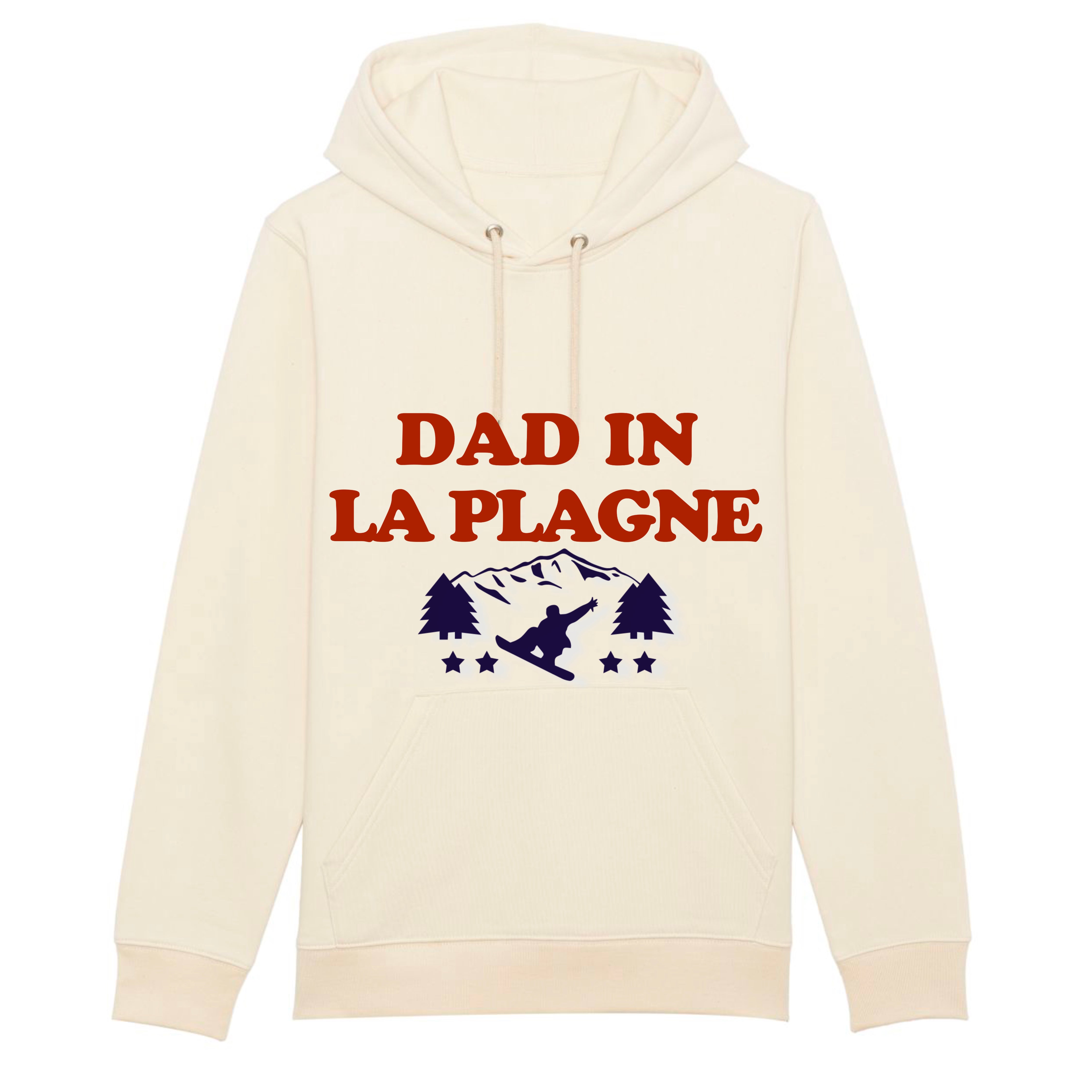 SWEAT-SHIRT À CAPUCHE DAD IS SKIING ( Personnalisable)
