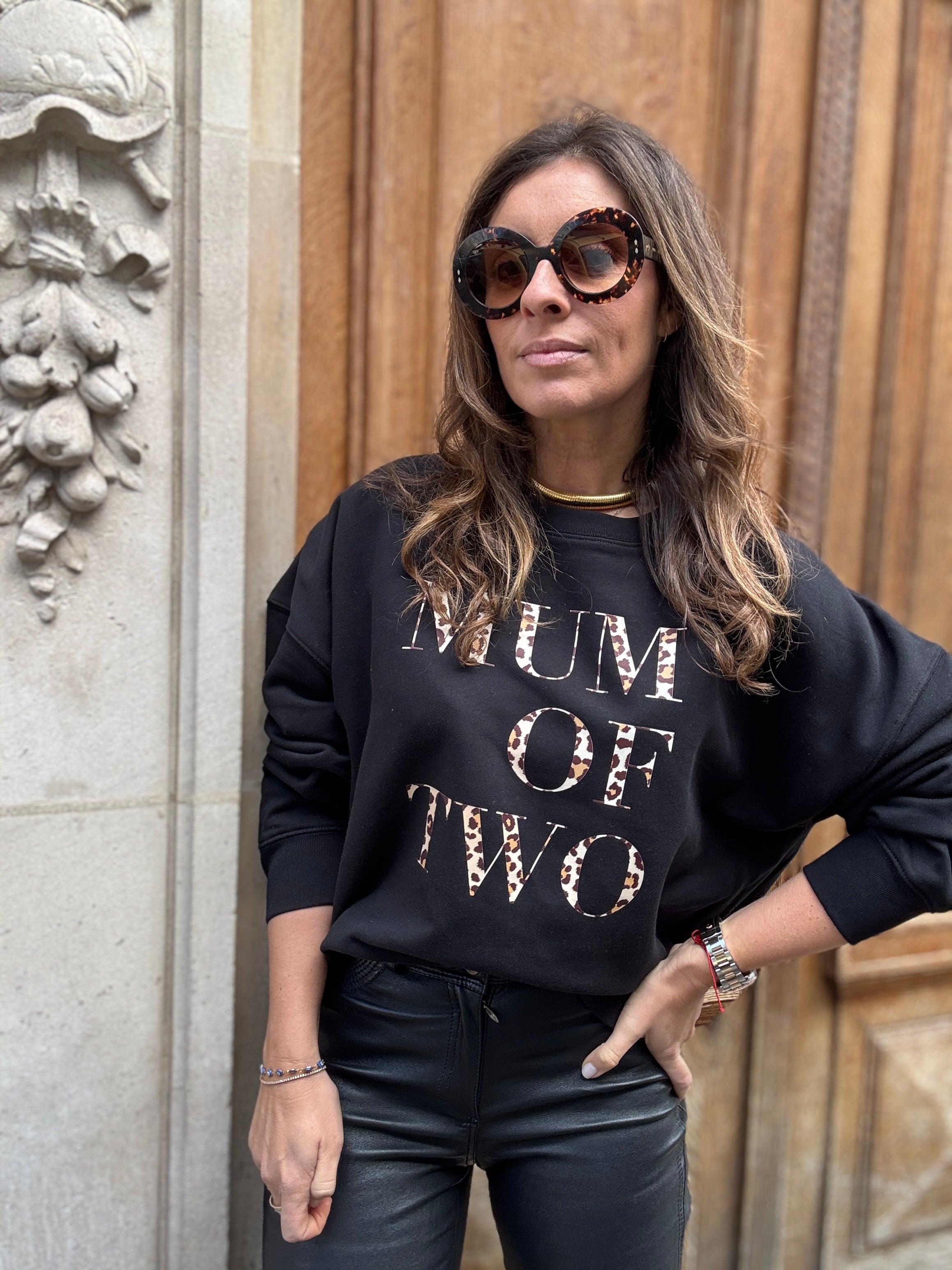 SWEAT-SHIRT VERONIKA x MUM OF NOIR & LÉOPARD