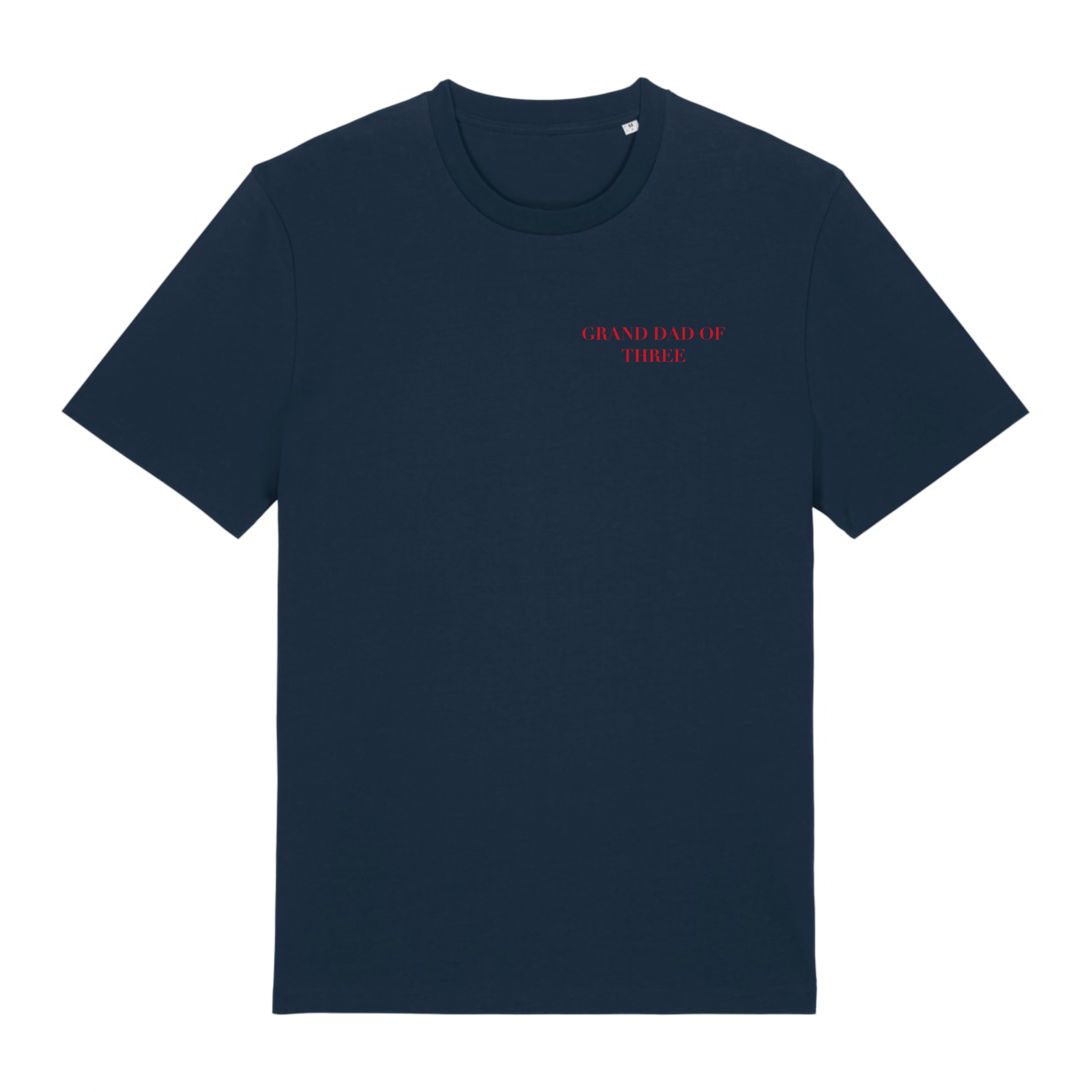 T-SHIRT BLEU MARINE BRODÉ GRAND DAD OF...