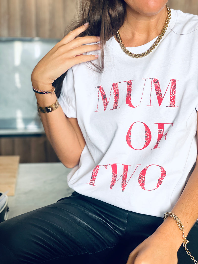 T-SHIRT BANDANA MUM OF ONE, TWO, THREE...
