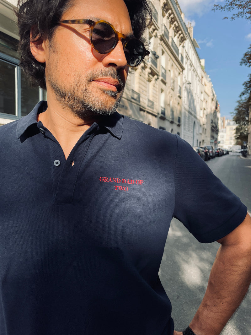POLO BLEU MARINE GRAND DAD OF