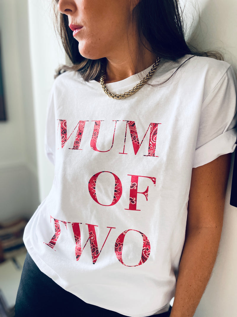T-SHIRT BANDANA MUM OF ONE, TWO, THREE...