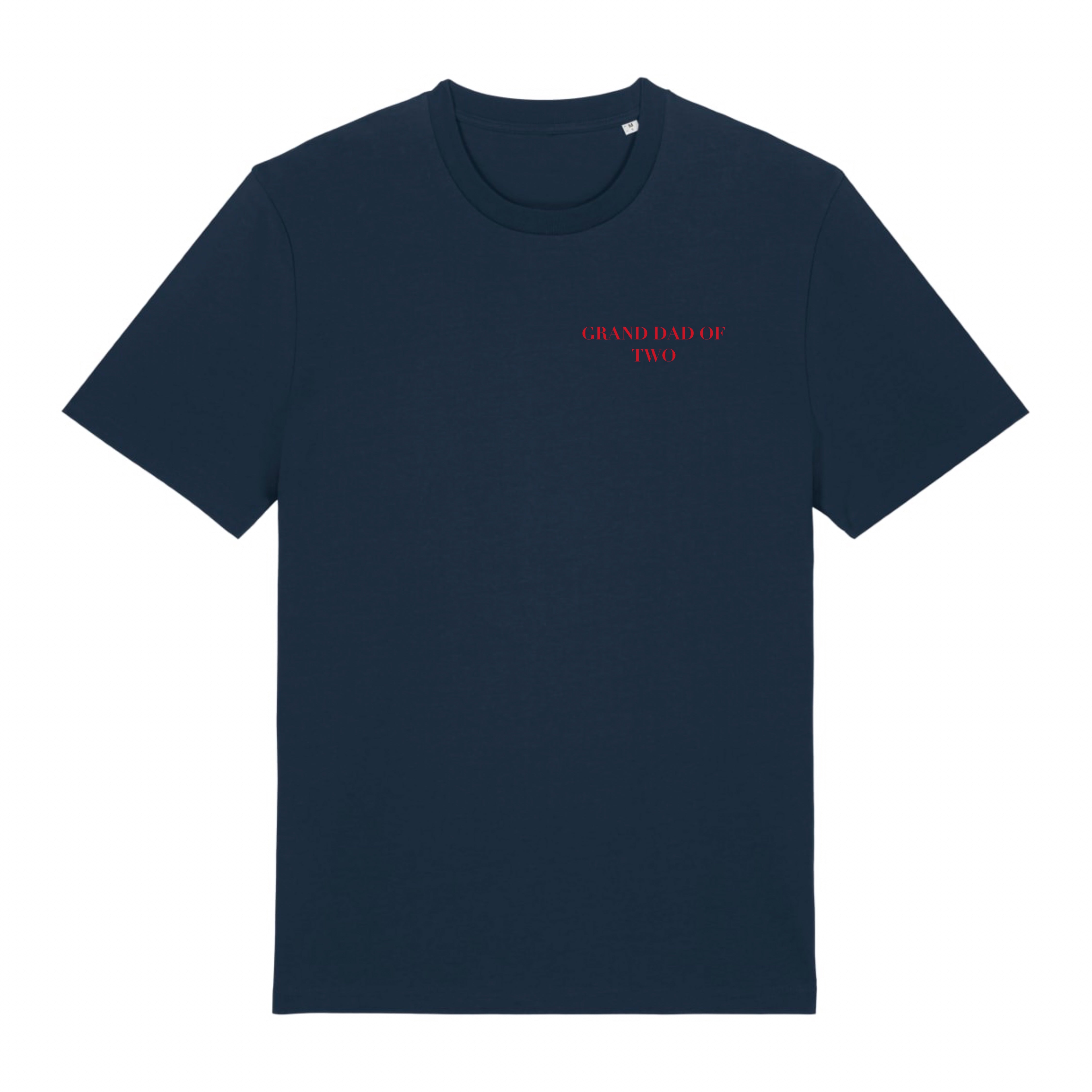 T-SHIRT BLEU MARINE BRODÉ GRAND DAD OF...