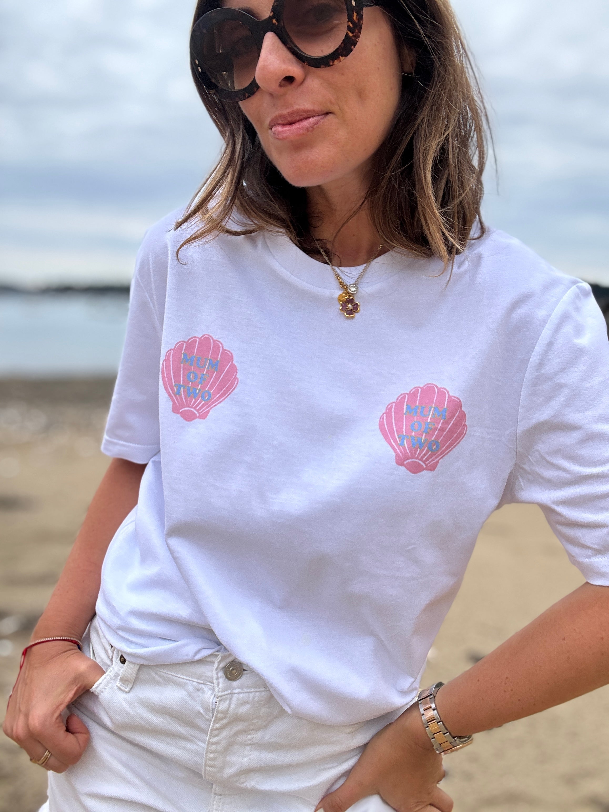 A T Shirt COQUILLAGE MUM OF TWO