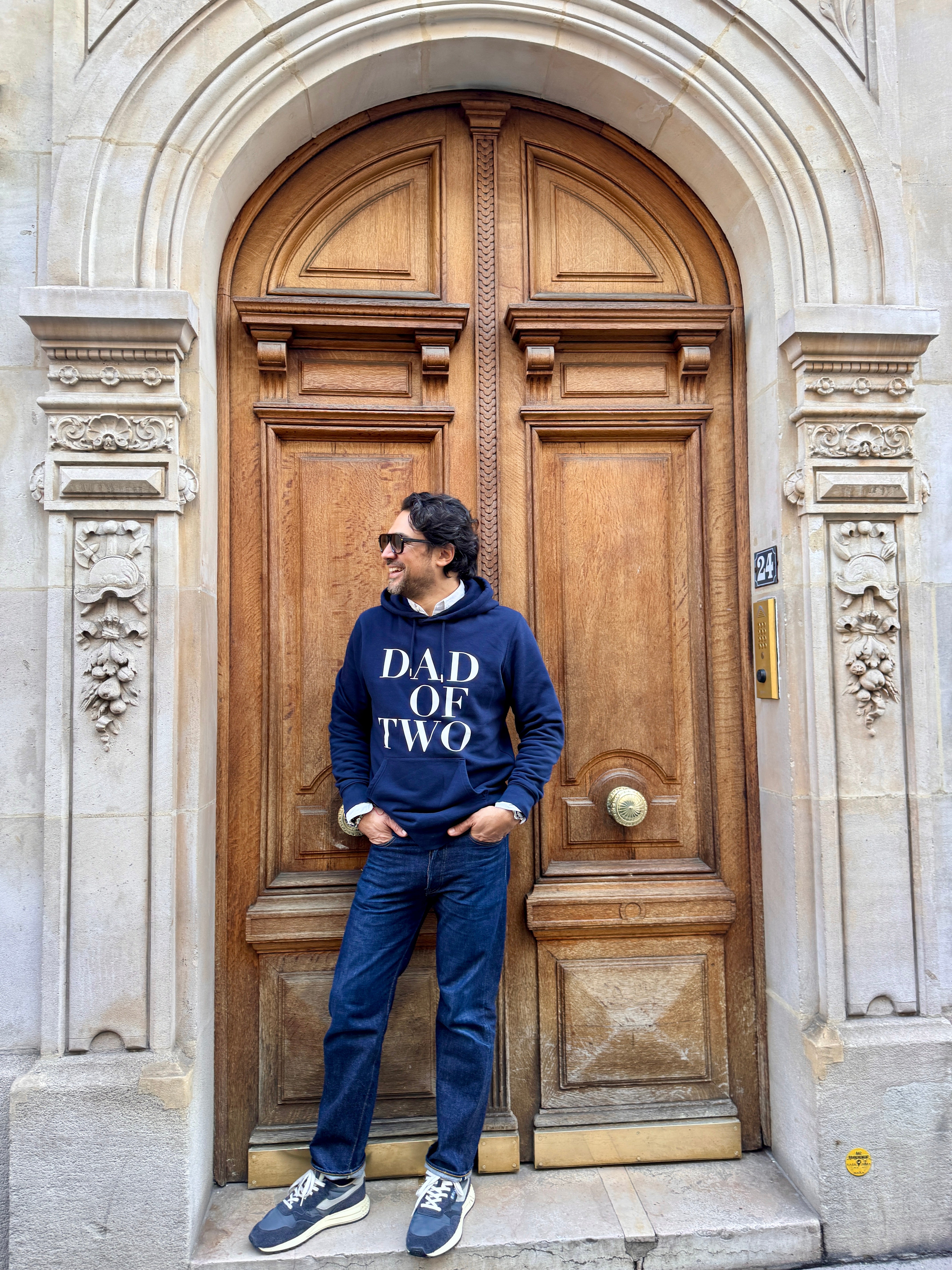 SWEAT-SHIRT À CAPUCHE BLEU MARINE DAD OF