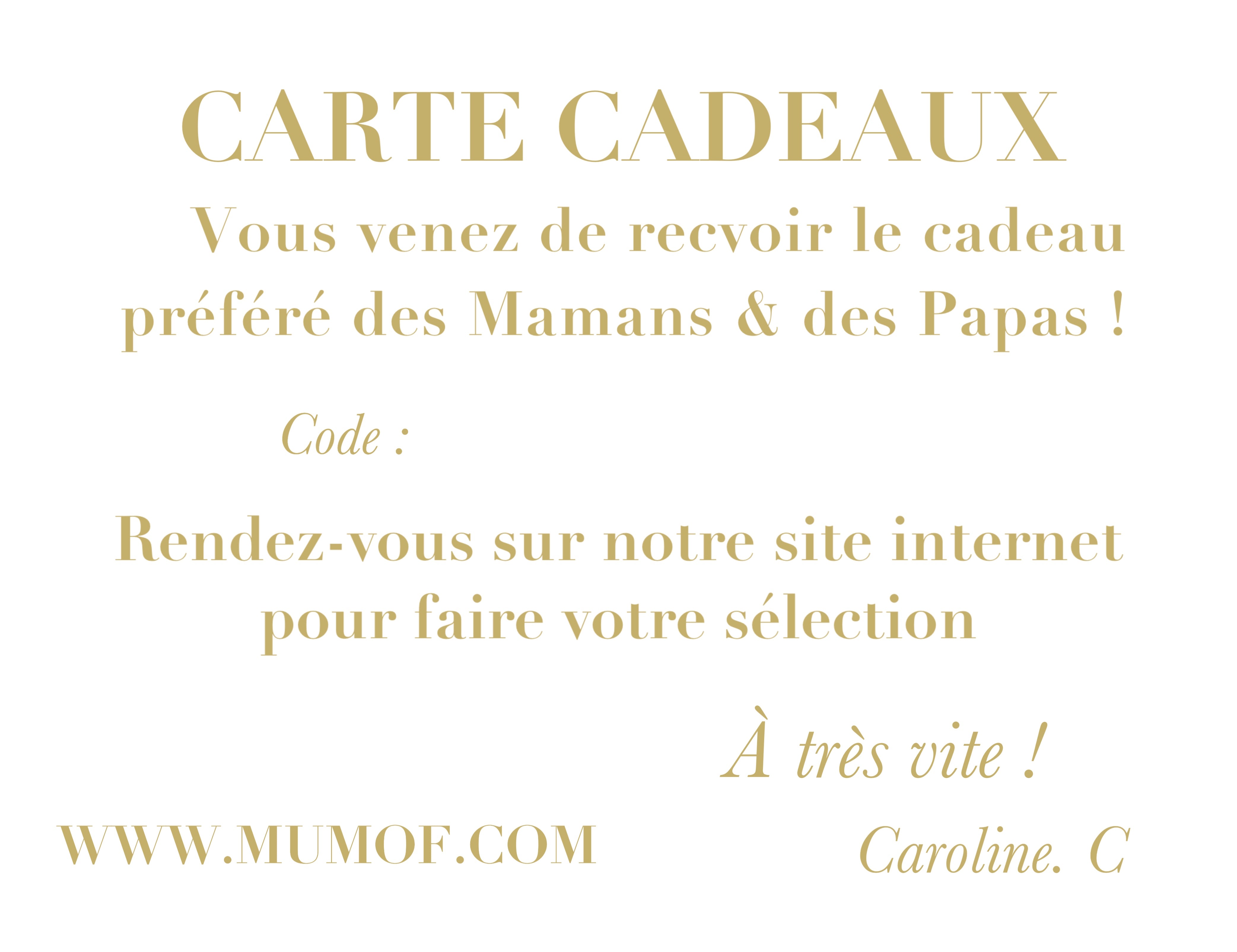 CARTE CADEAUX