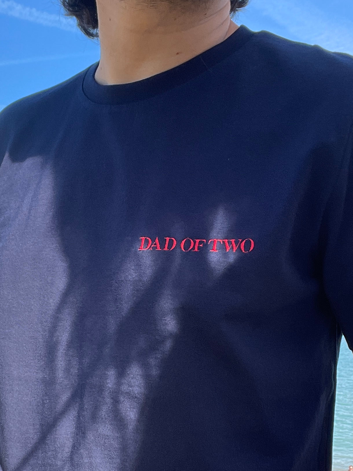 EMBROIDERED T-SHIRT DAD OF ONE, DAD OF TWO, DAD OF THREE, DAD OF FOUR...