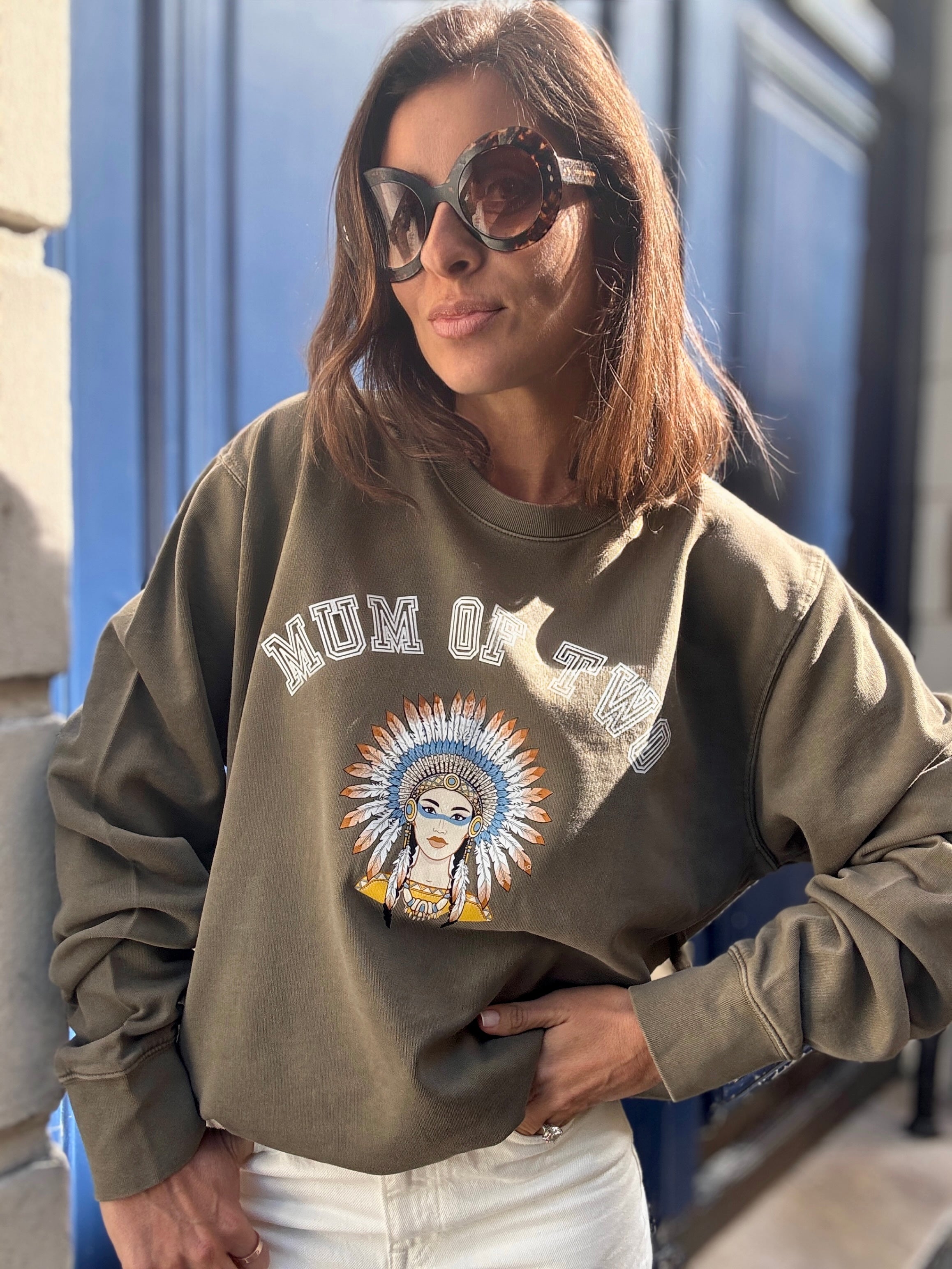 SWEAT-SHIRT VERONIKA x MUM OF INDIENNE KAKI