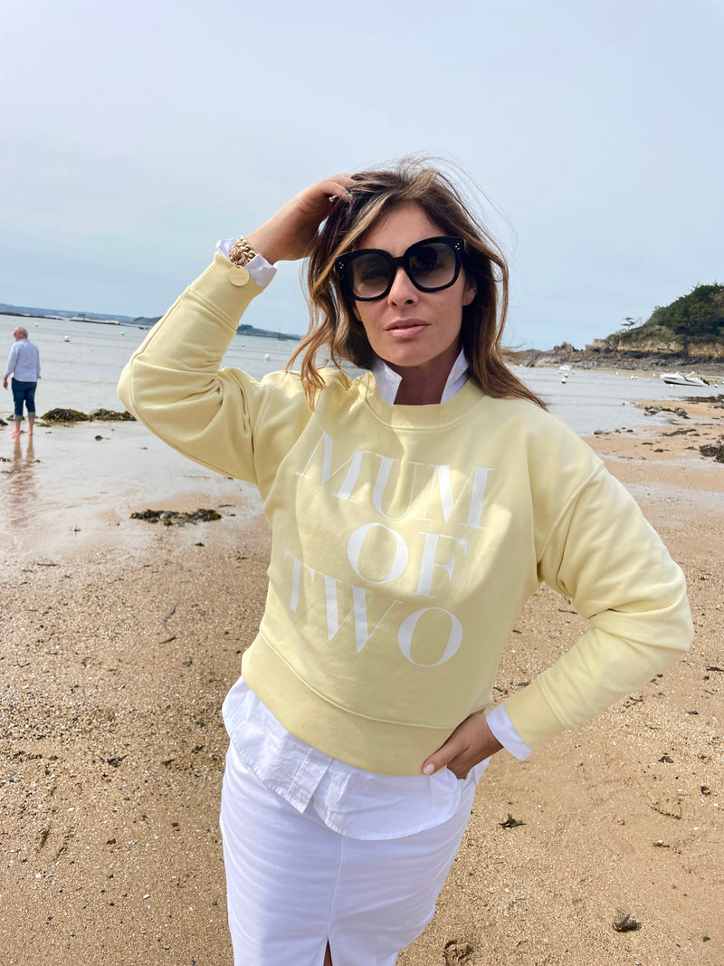 SWEAT-SHIRT YELLOW MUM OF ONE, TWO, THREE…