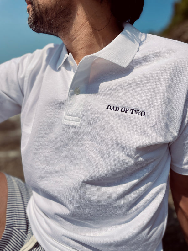 POLO BLANC DAD OF