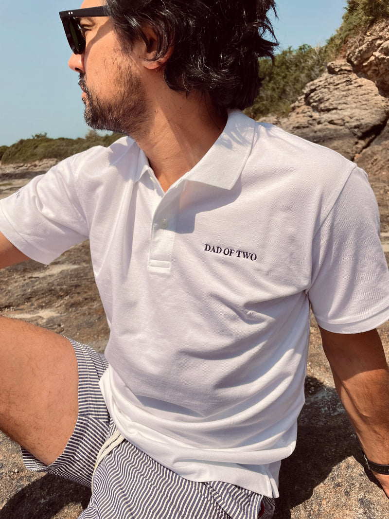 POLO BLANC DAD OF