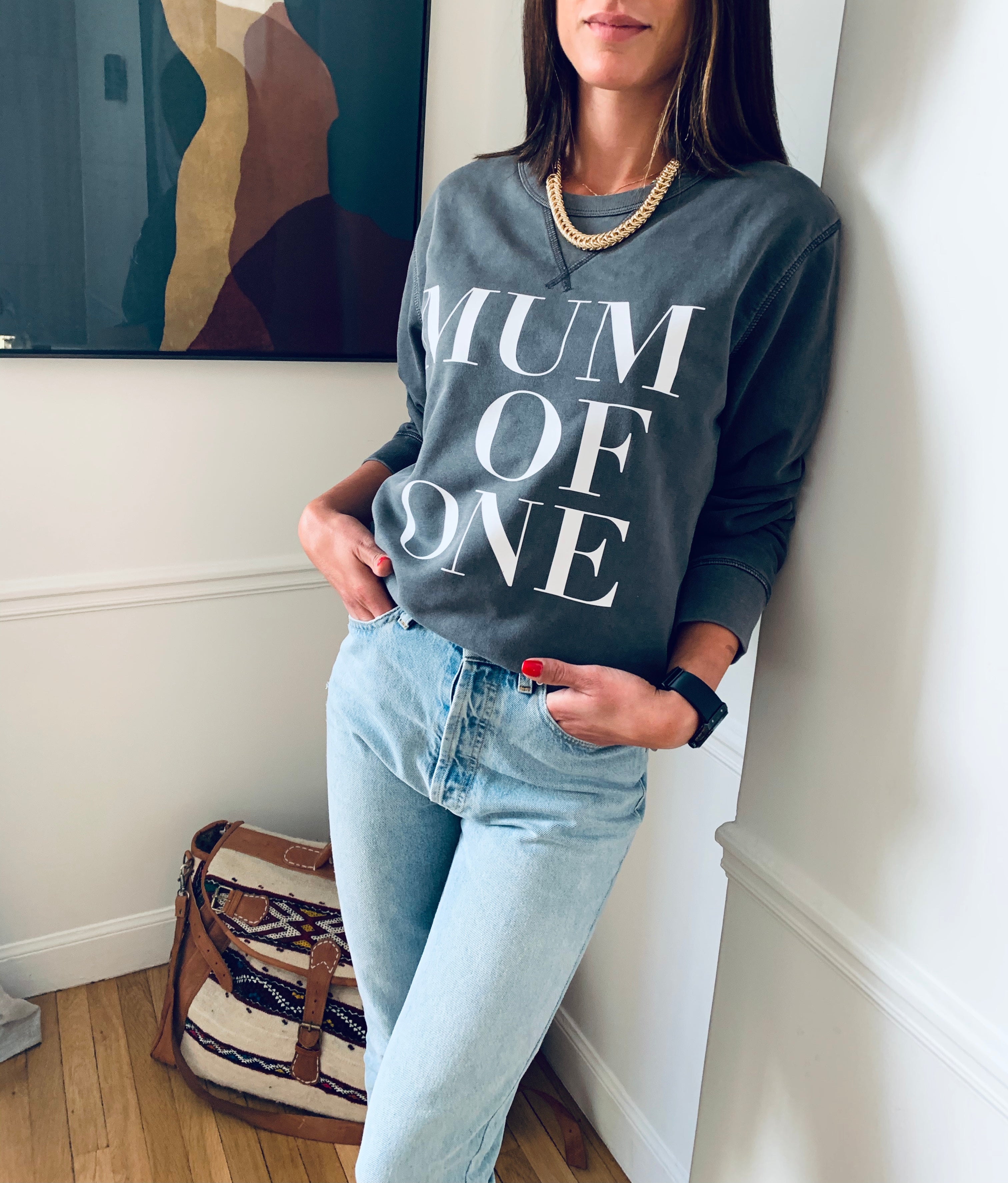 MUM OF VINTAGE ANTHRACITE SWEATSHIRT