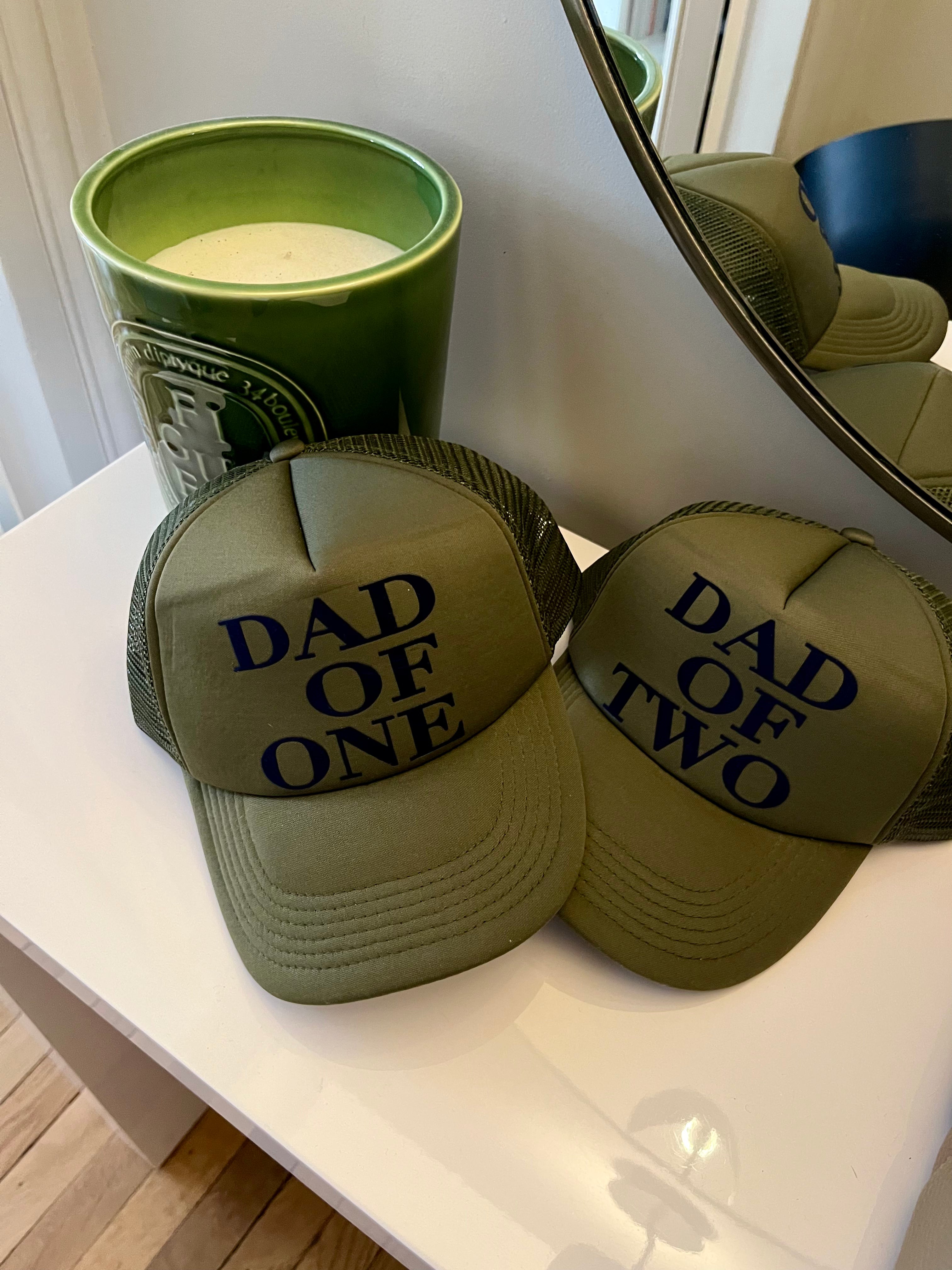 DAD OF CAP - DARK KHAKI - Available for DAD OF ONE, TWO, THREE...