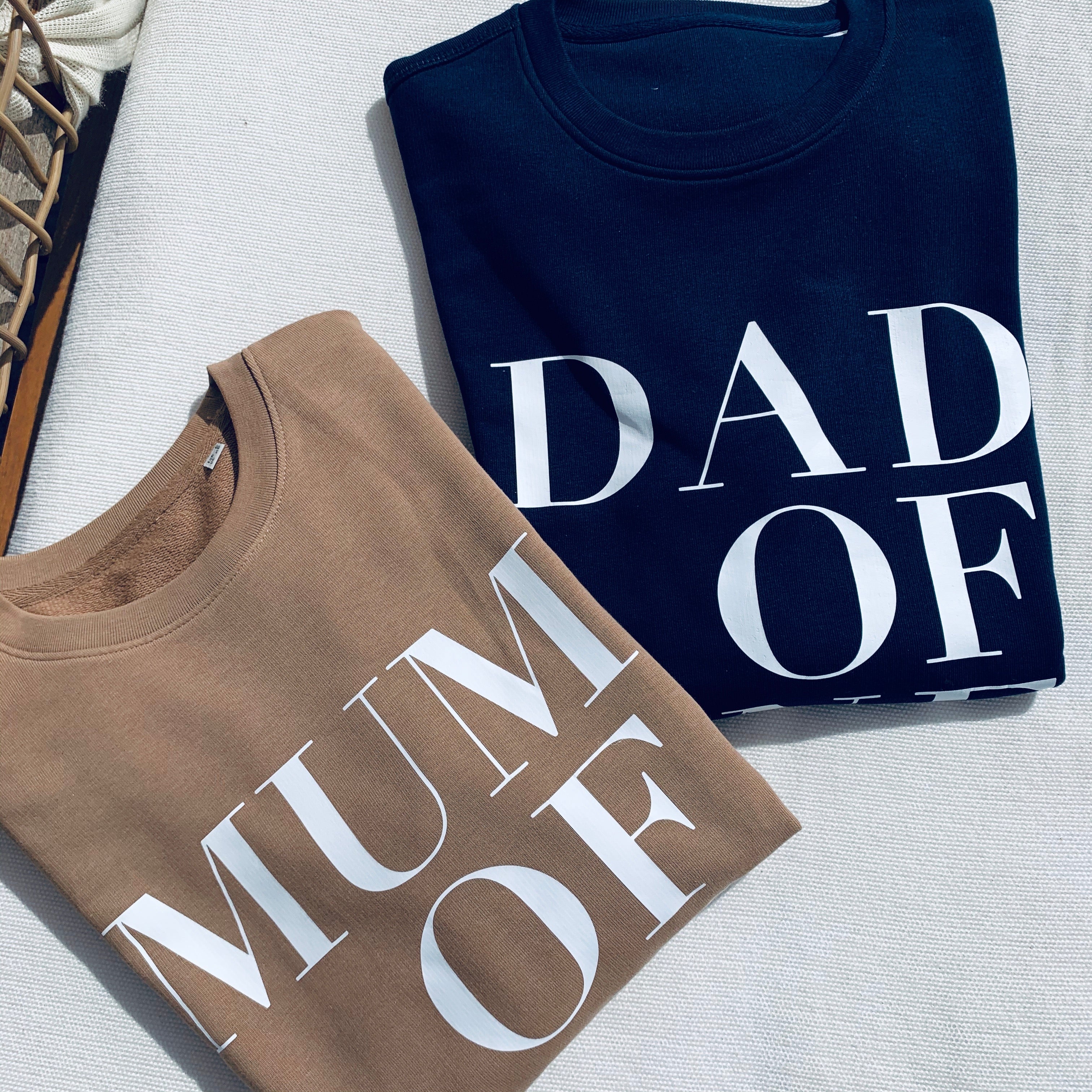 SWEATSHIRT DAD OF ONE, DAD OF TWO, THREE... NAVY BLUE