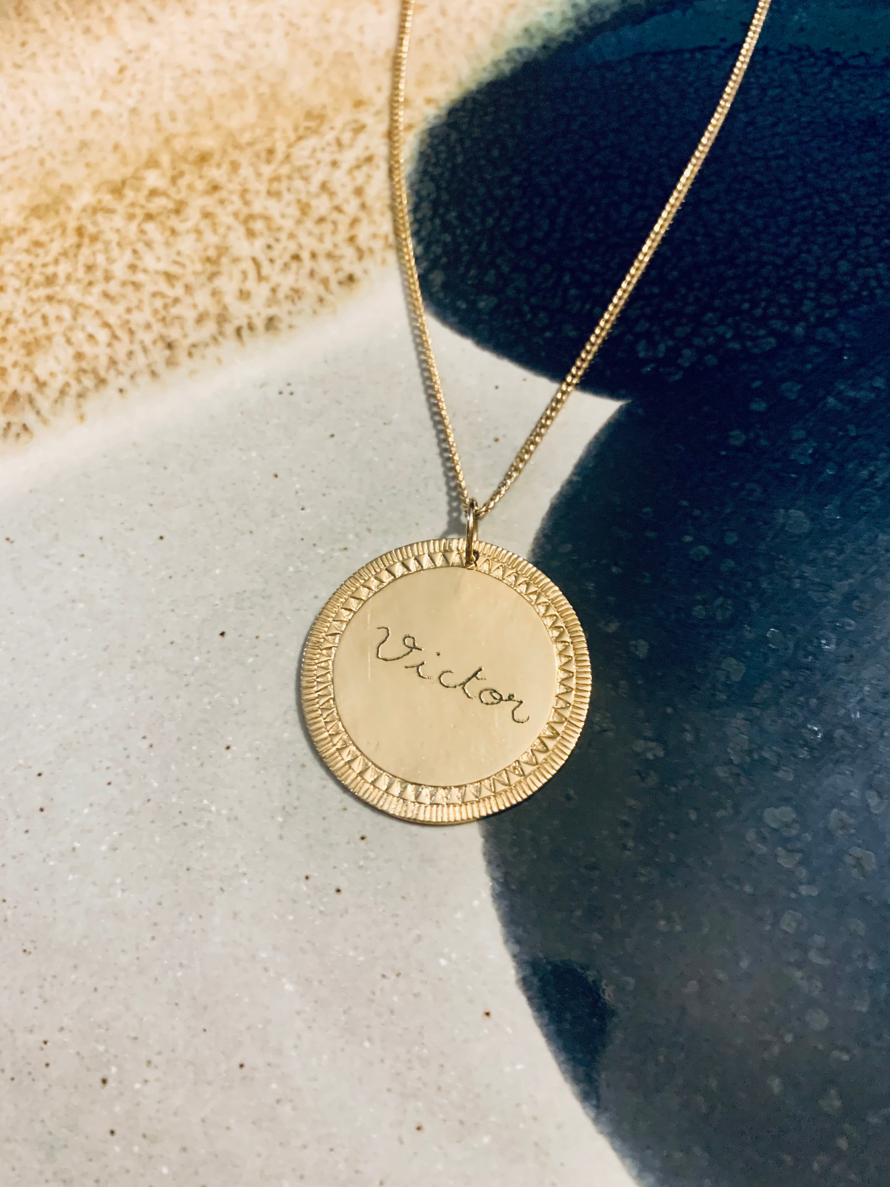 ANNA X CUSTOMIZABLE MEDAL Necklace