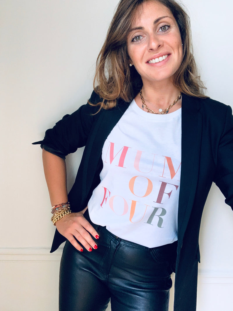 T-SHIRT MUM OF FOUR LIMITED EDITION
