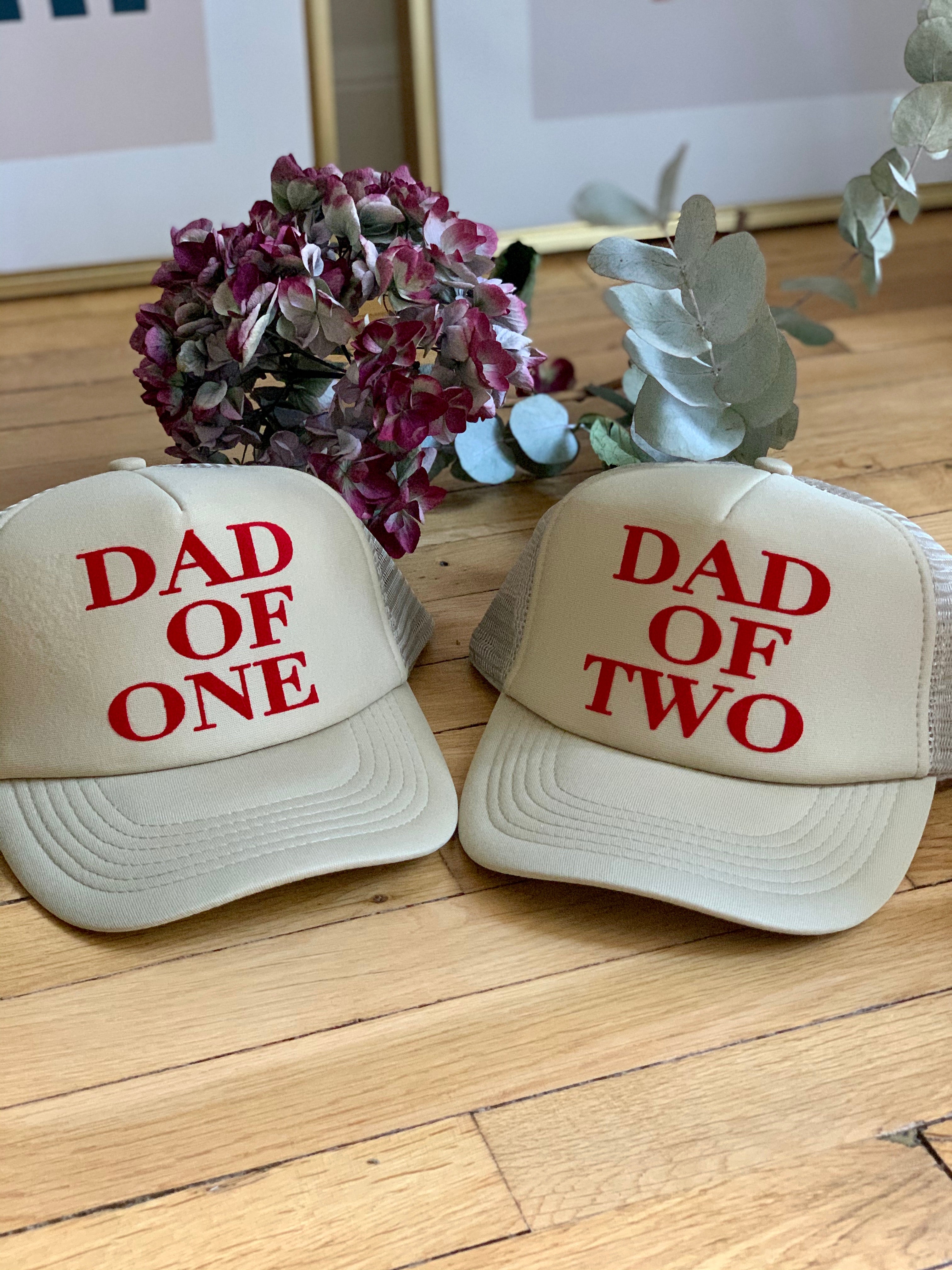 DAD OF CAP - SAND - Available for DAD OF ONE, TWO, THREE...