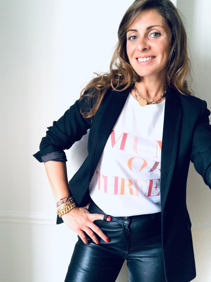 T-SHIRT MUM OF THREE LIMITED EDITION